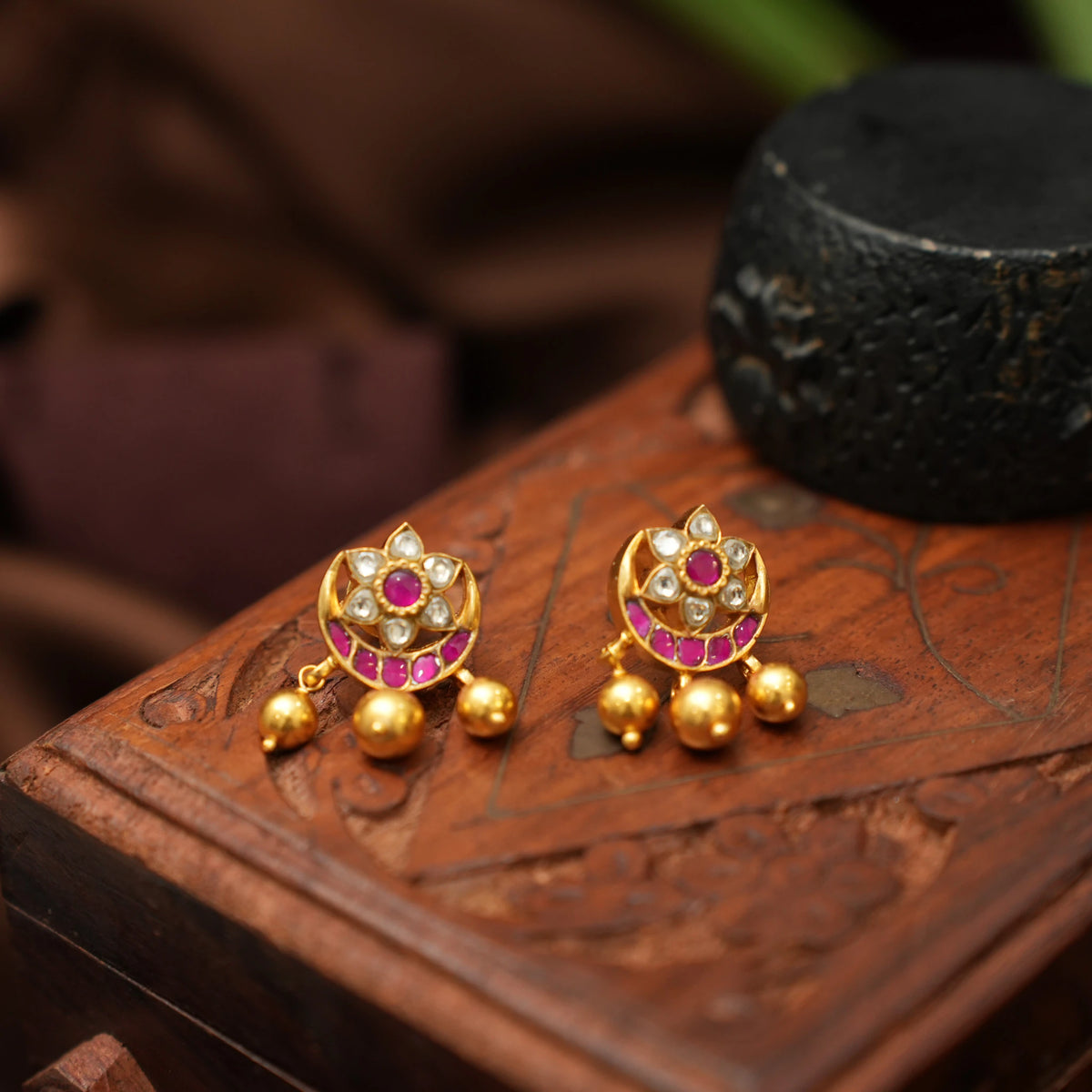 Rishika Silver Earrings