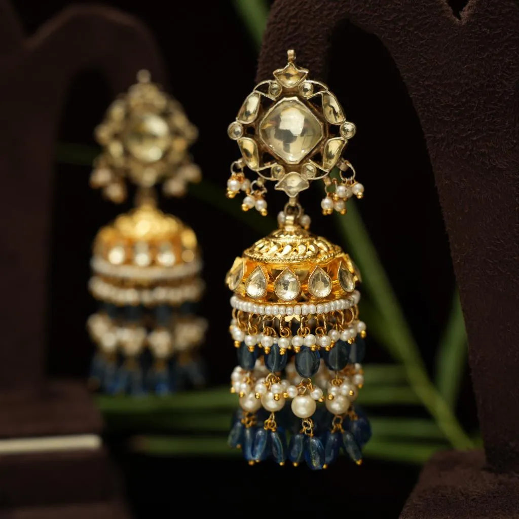 Riya Polki Jhumka Earrings