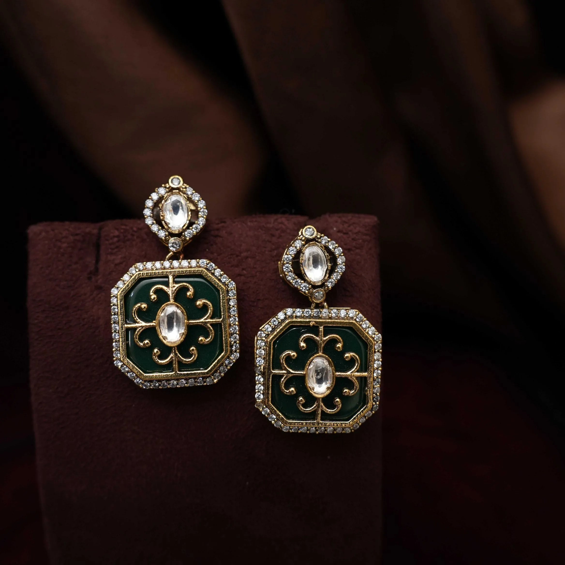 Ruchira Beaded Necklace - Green