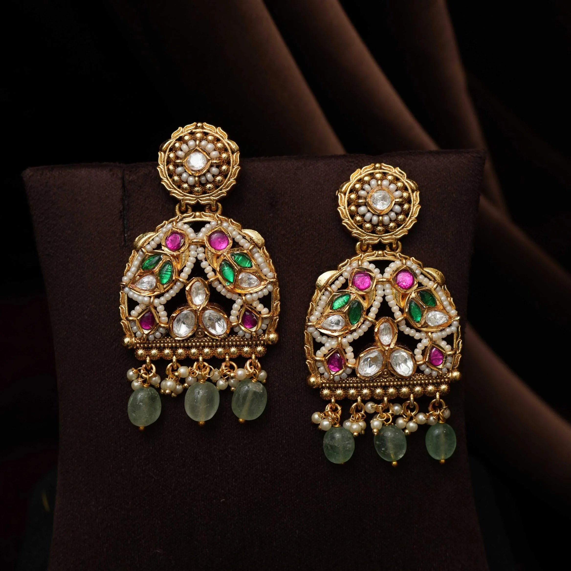 Ruhika Polki Designer Earrings