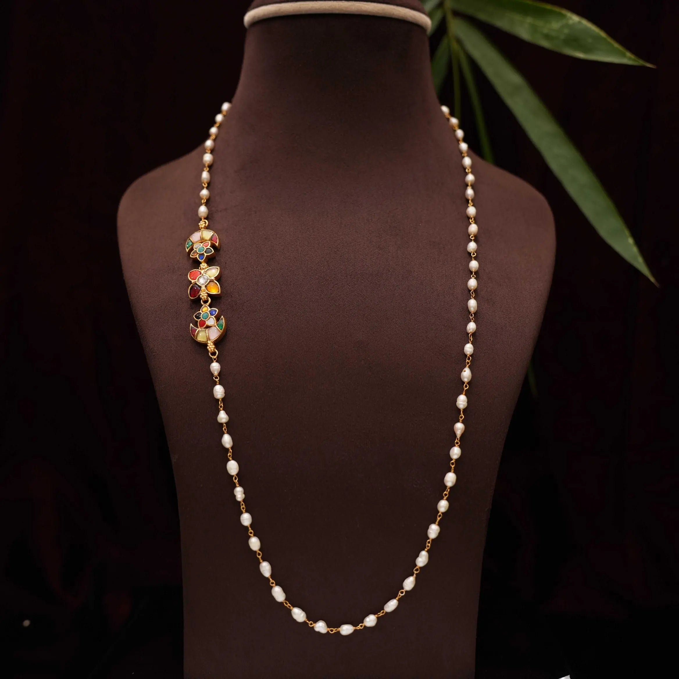 Rusha Silver Mugappu Chain - Yazhini