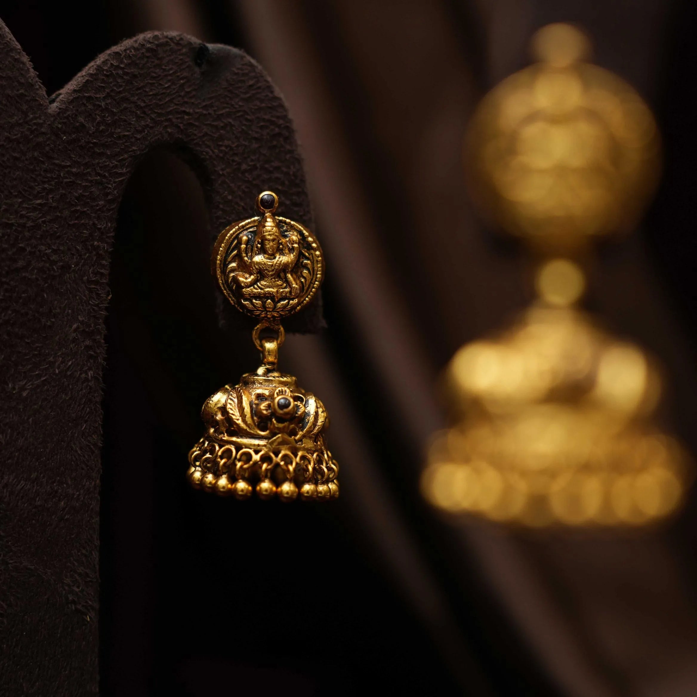 Rutvi Silver Jhumka Earrings