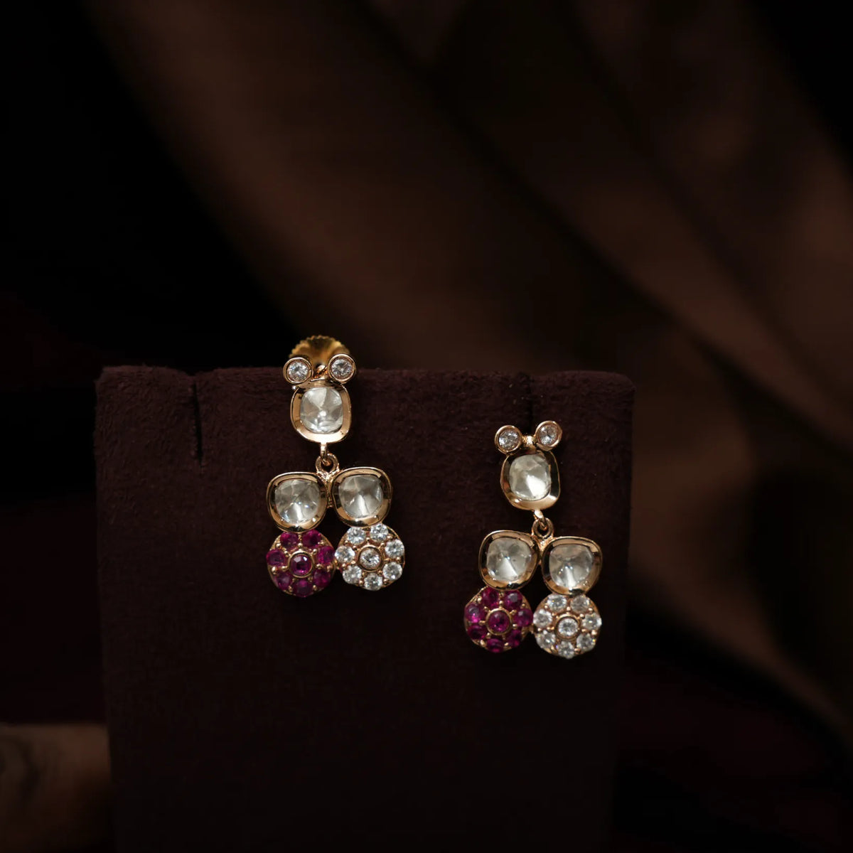 Ruveya Victorian Necklace - Reddish Pink