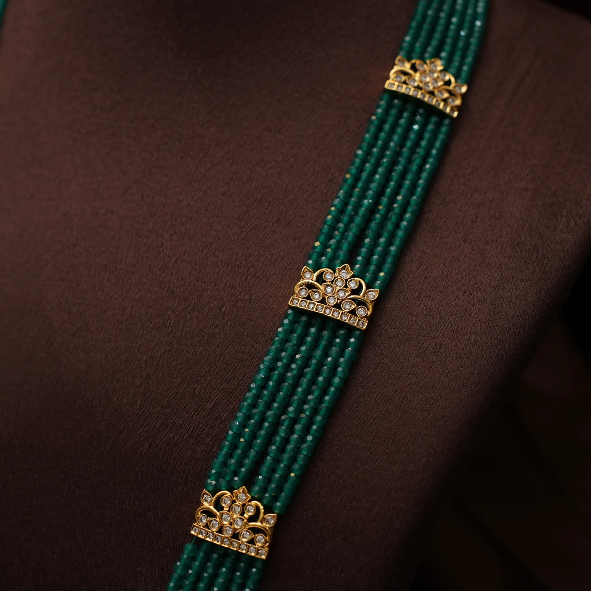 Ayushmati Beaded Necklace - Green