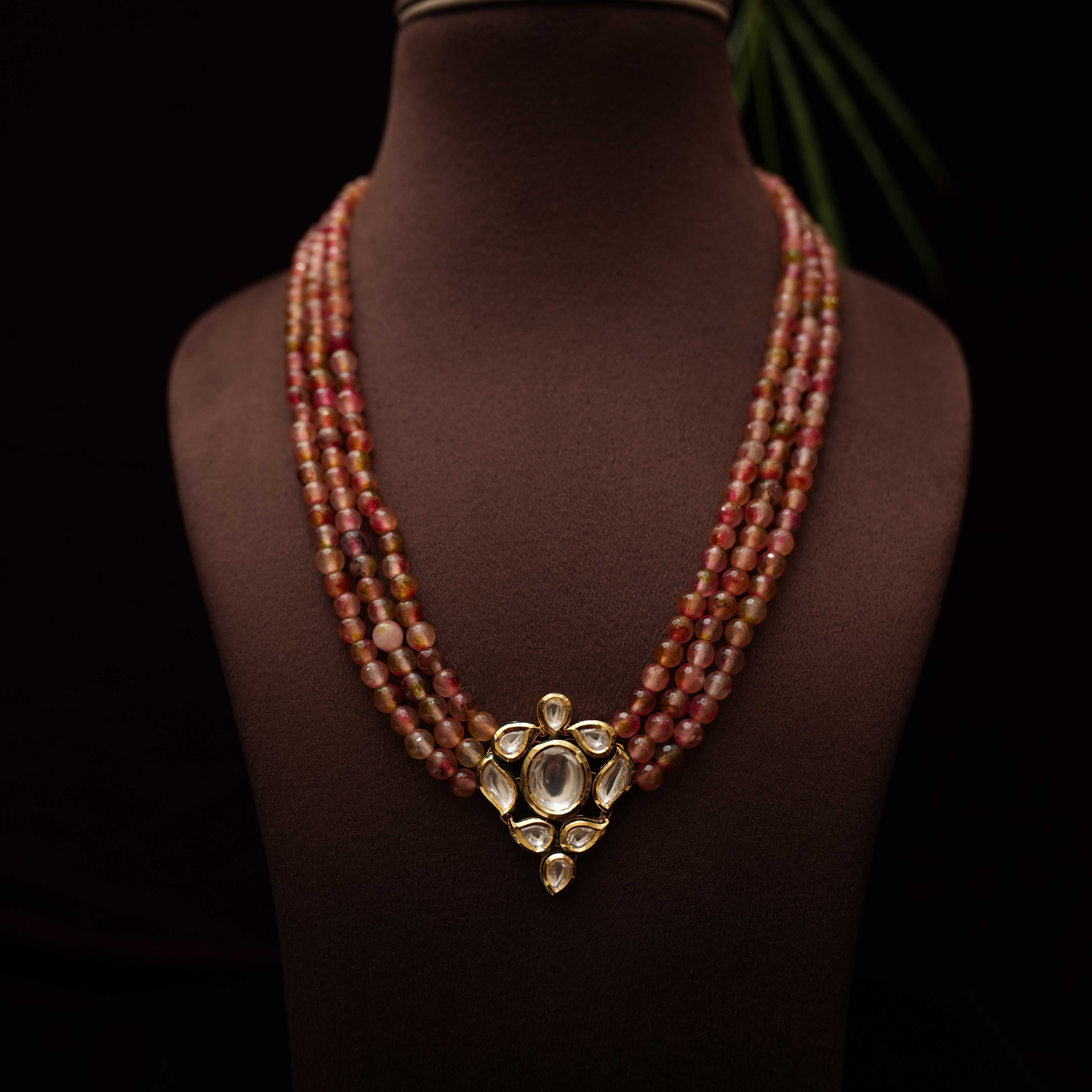 Savitha Beaded Kundan Necklace - Rimli Boutique