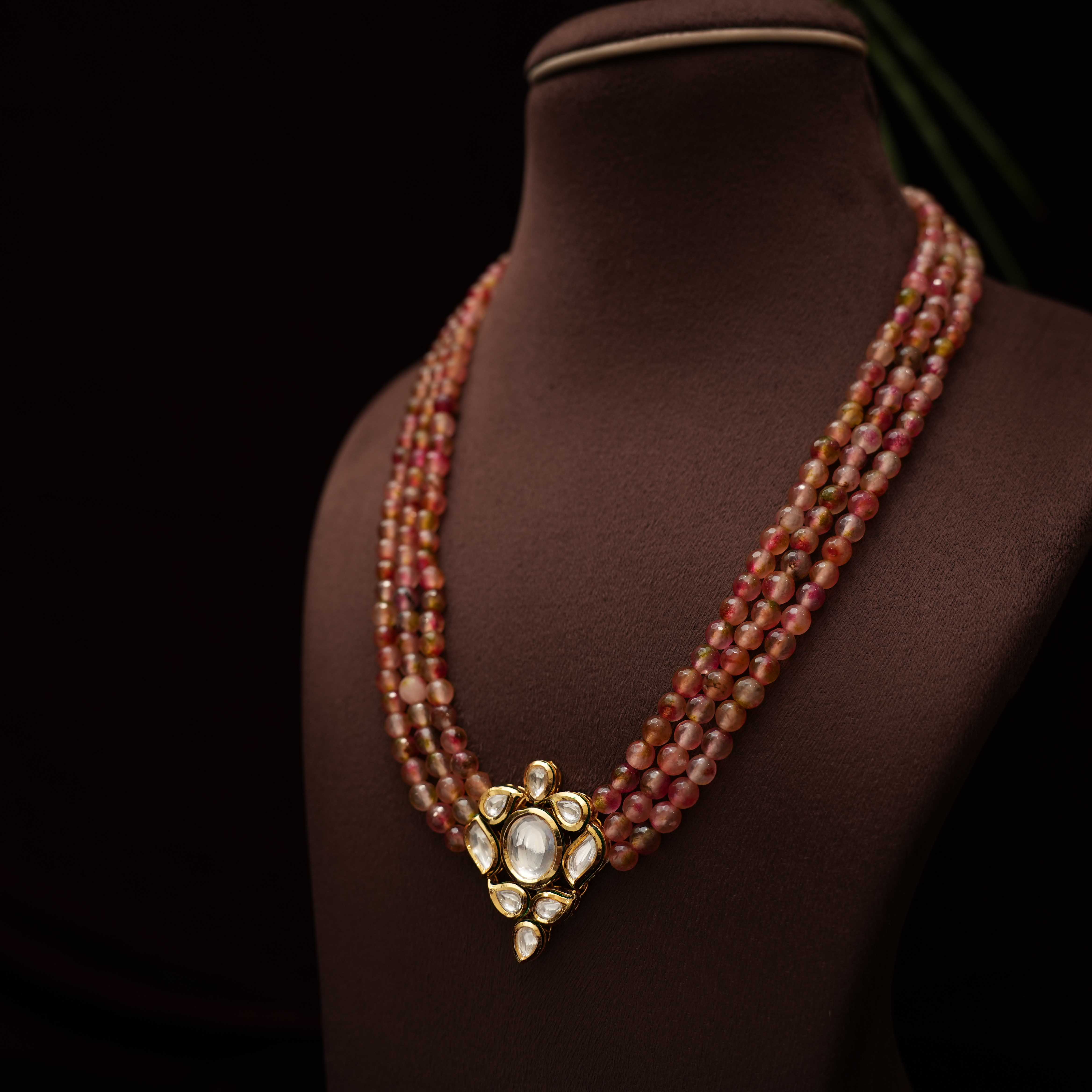 Savitha Beaded Kundan Necklace - Rimli Boutique