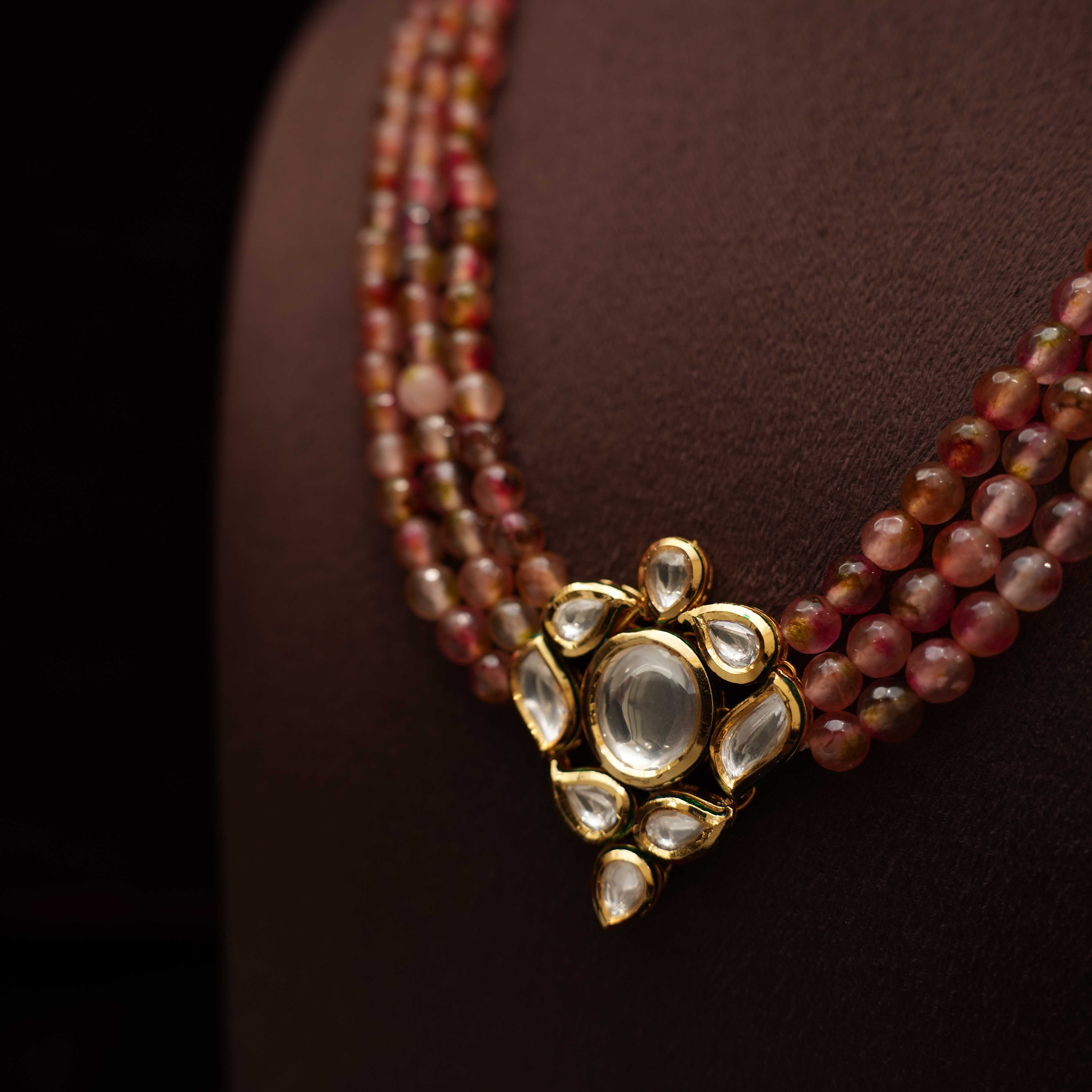 Savitha Beaded Kundan Necklace - Rimli Boutique