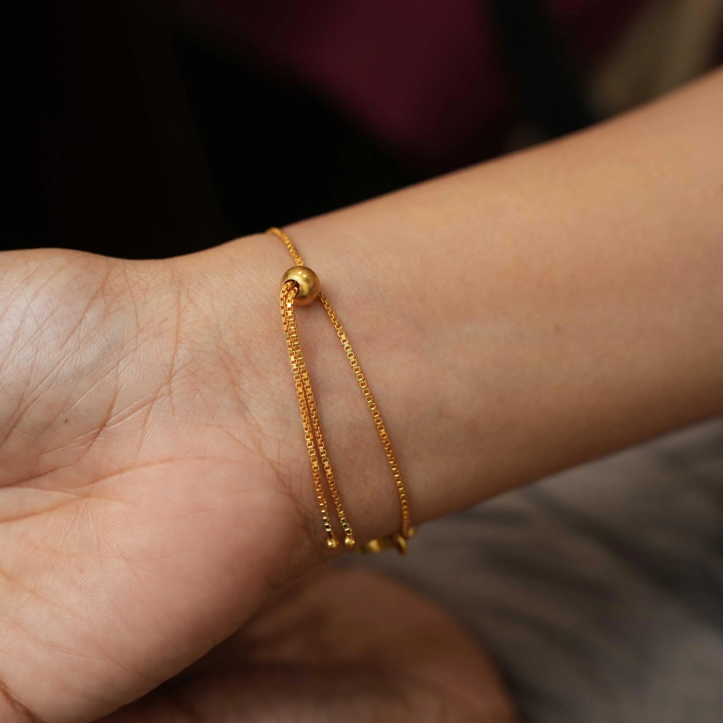 Sunita Silver Bracelet - Red