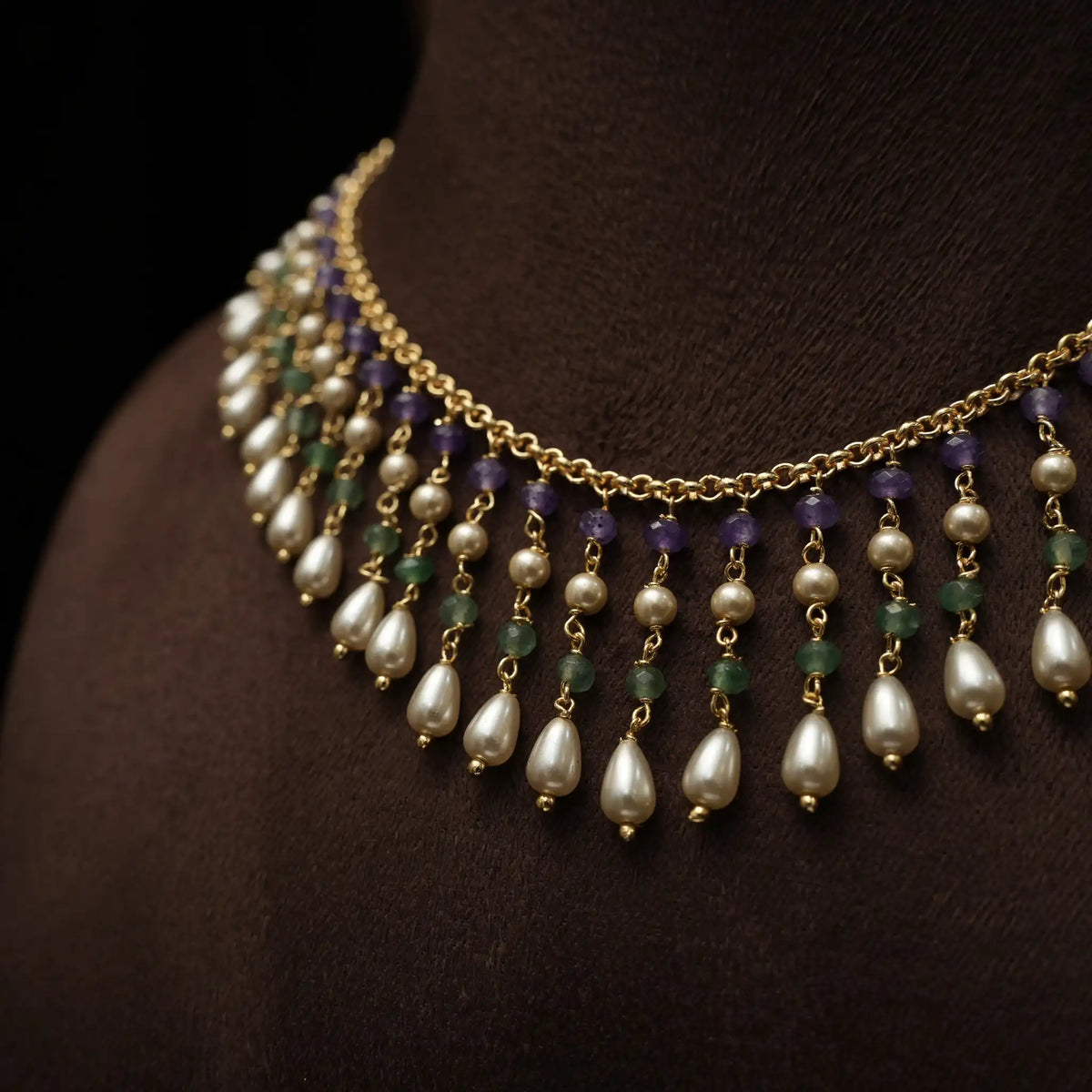 Mudra Beaded Necklace
