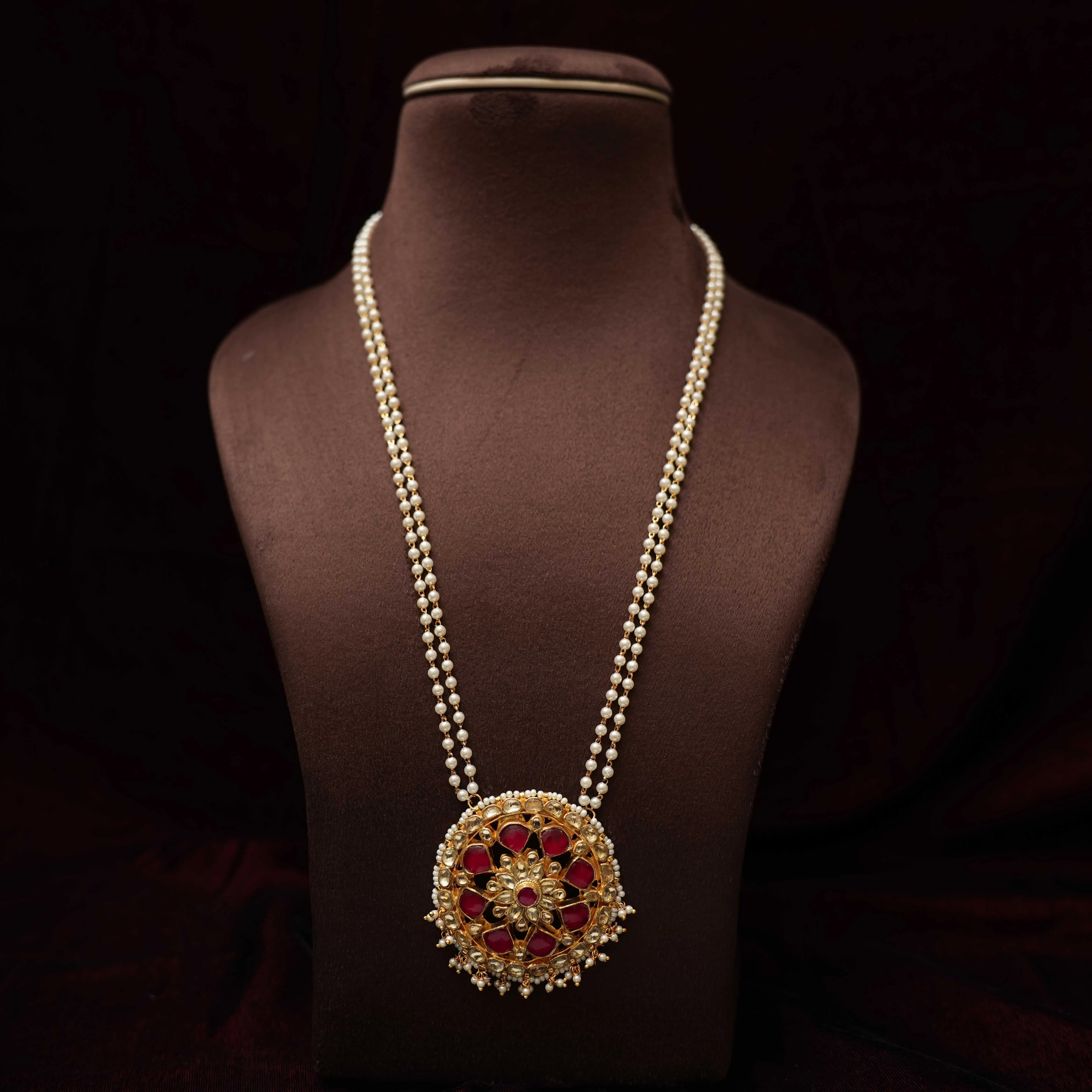 Samira Polki Beaded Necklace - Rimli Boutique