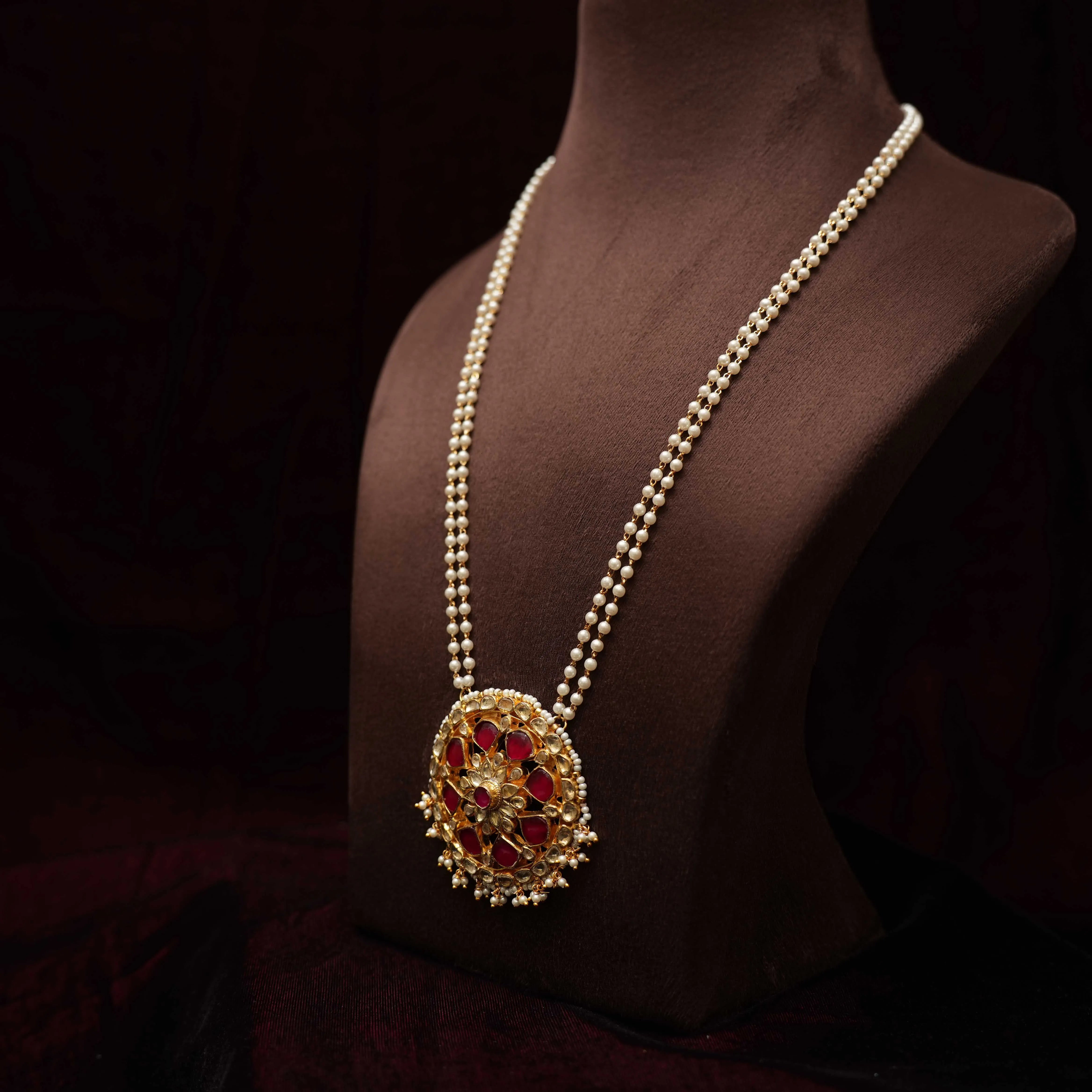 Samira Polki Beaded Necklace - Rimli Boutique