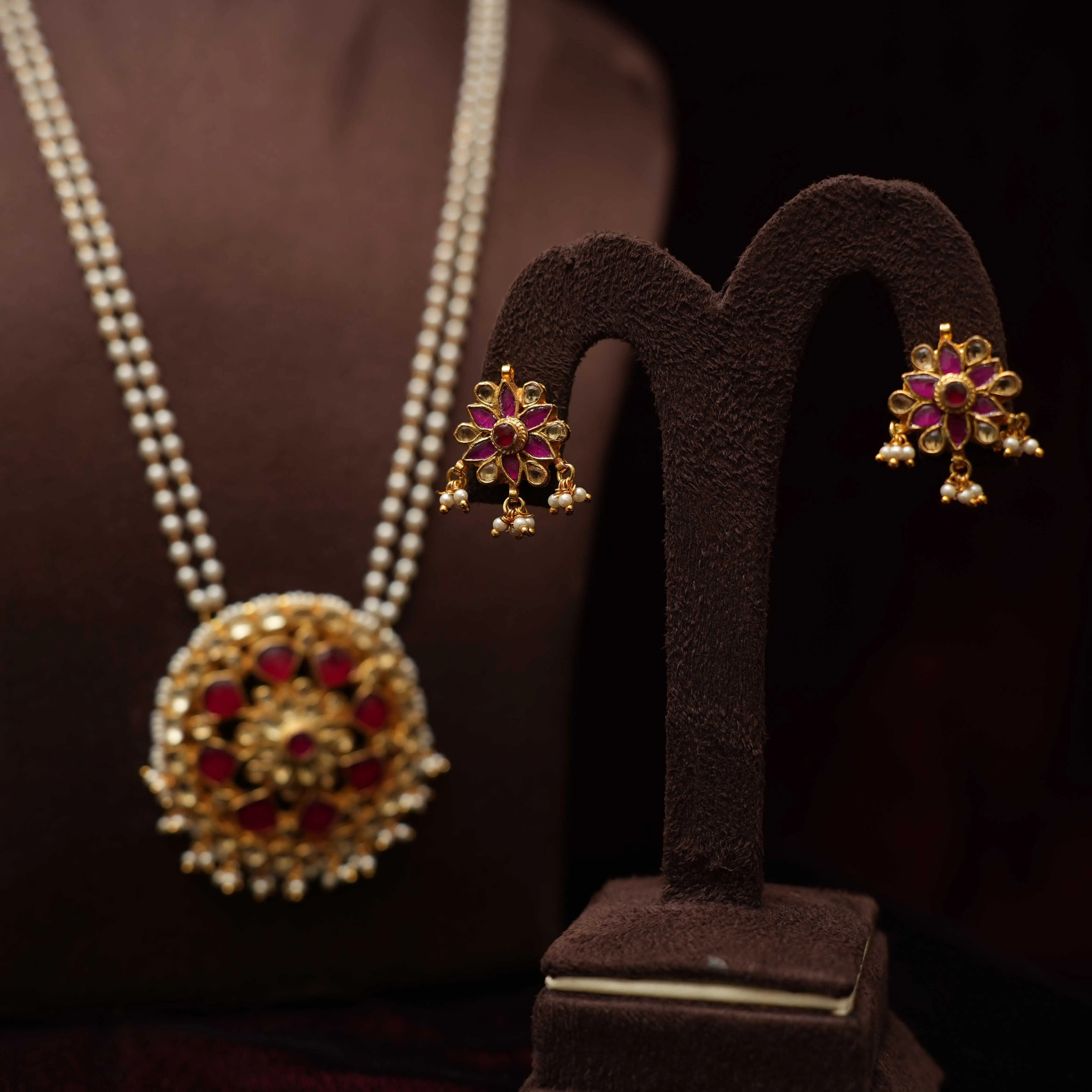 Samira Polki Beaded Necklace - Rimli Boutique