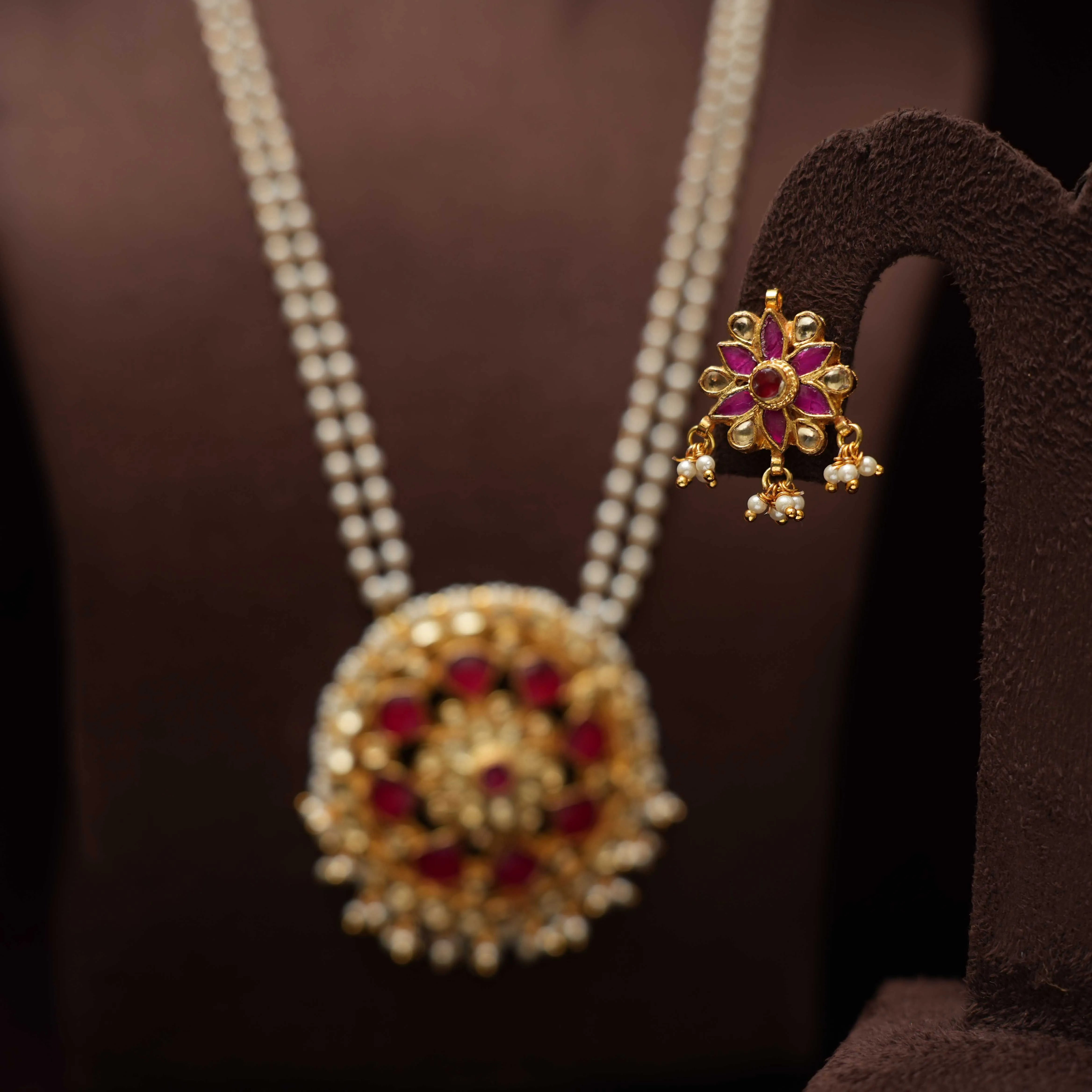 Samira Polki Beaded Necklace - Rimli Boutique