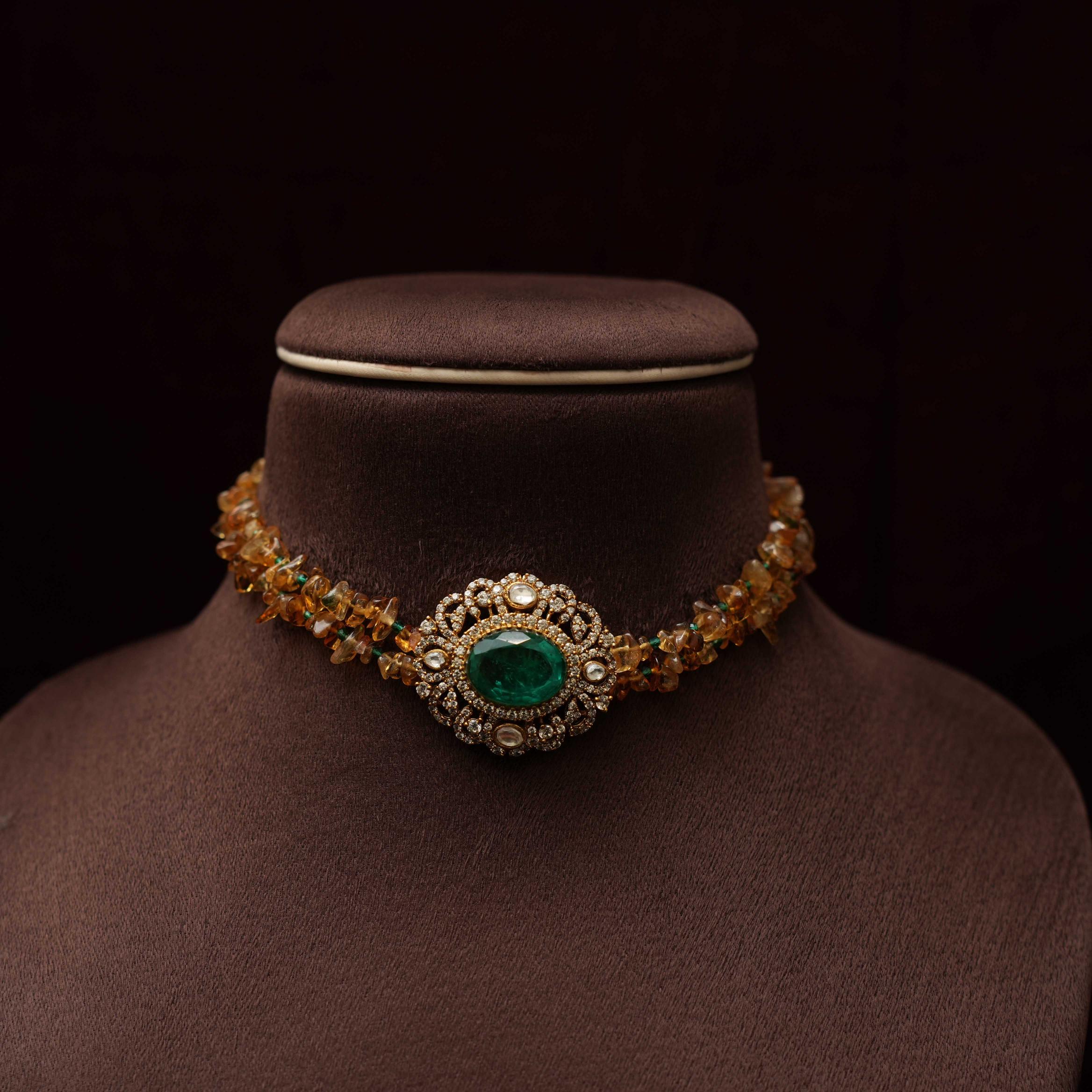 Kriya Victorian Polki Choker - Rimli Boutique