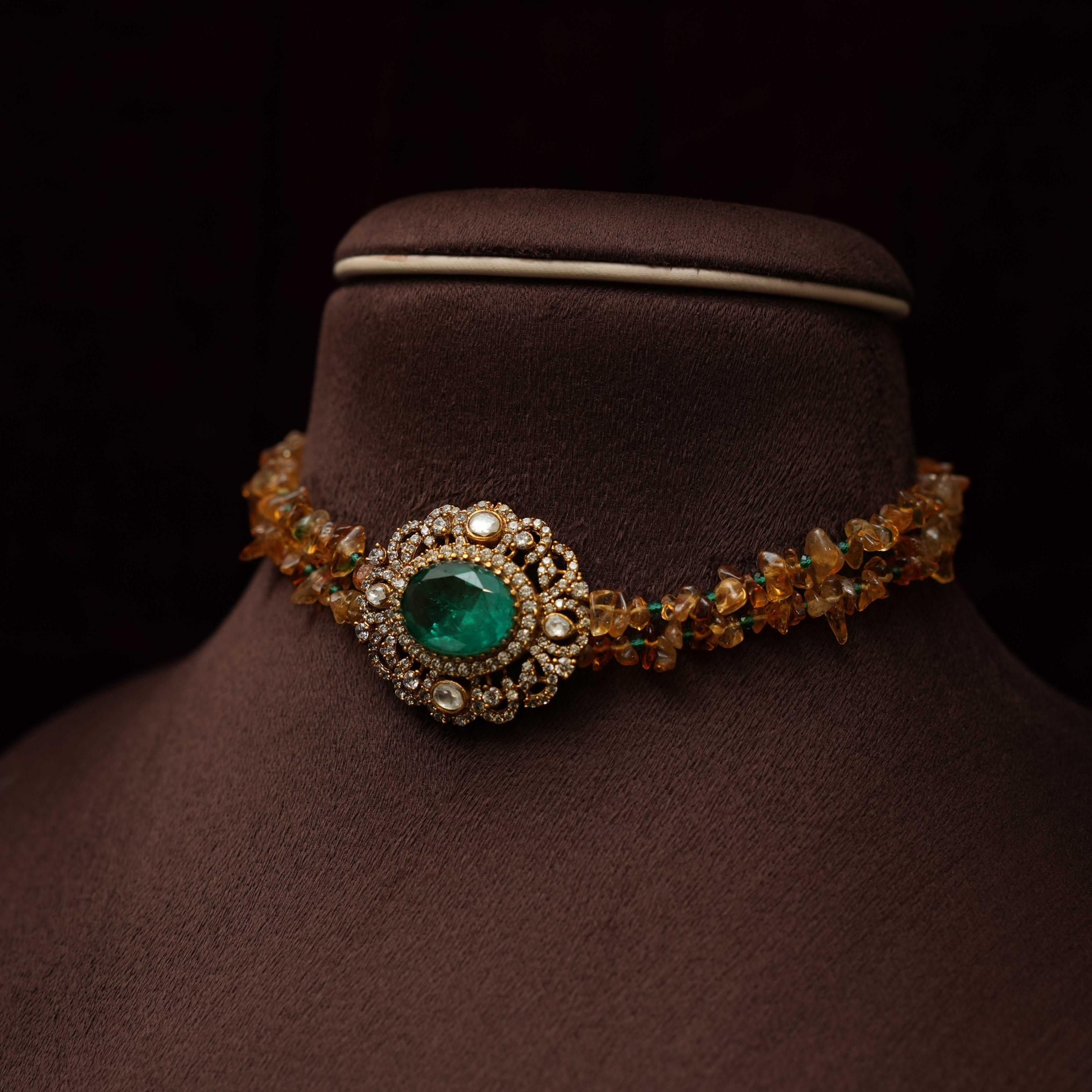 Kriya Victorian Polki Choker - Rimli Boutique