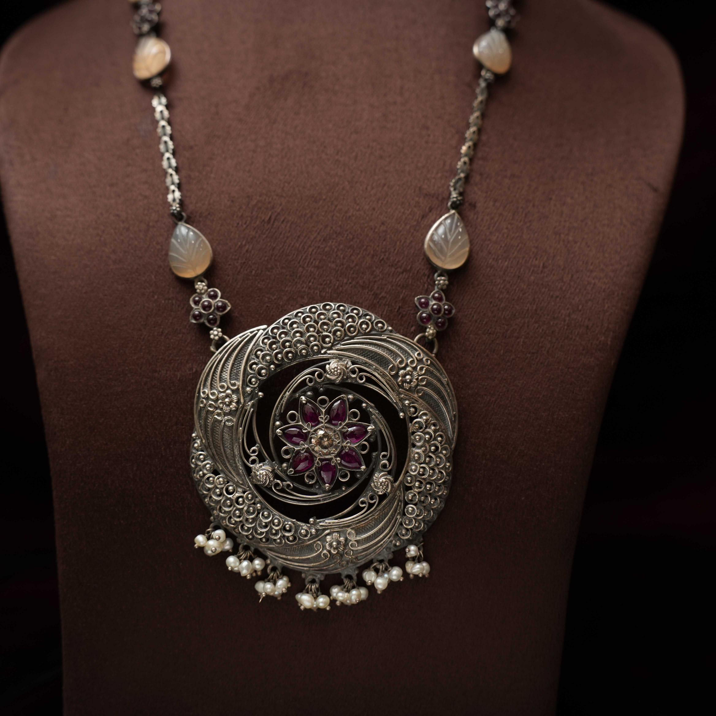 Oxidised Silver Chain - Rimli Boutique