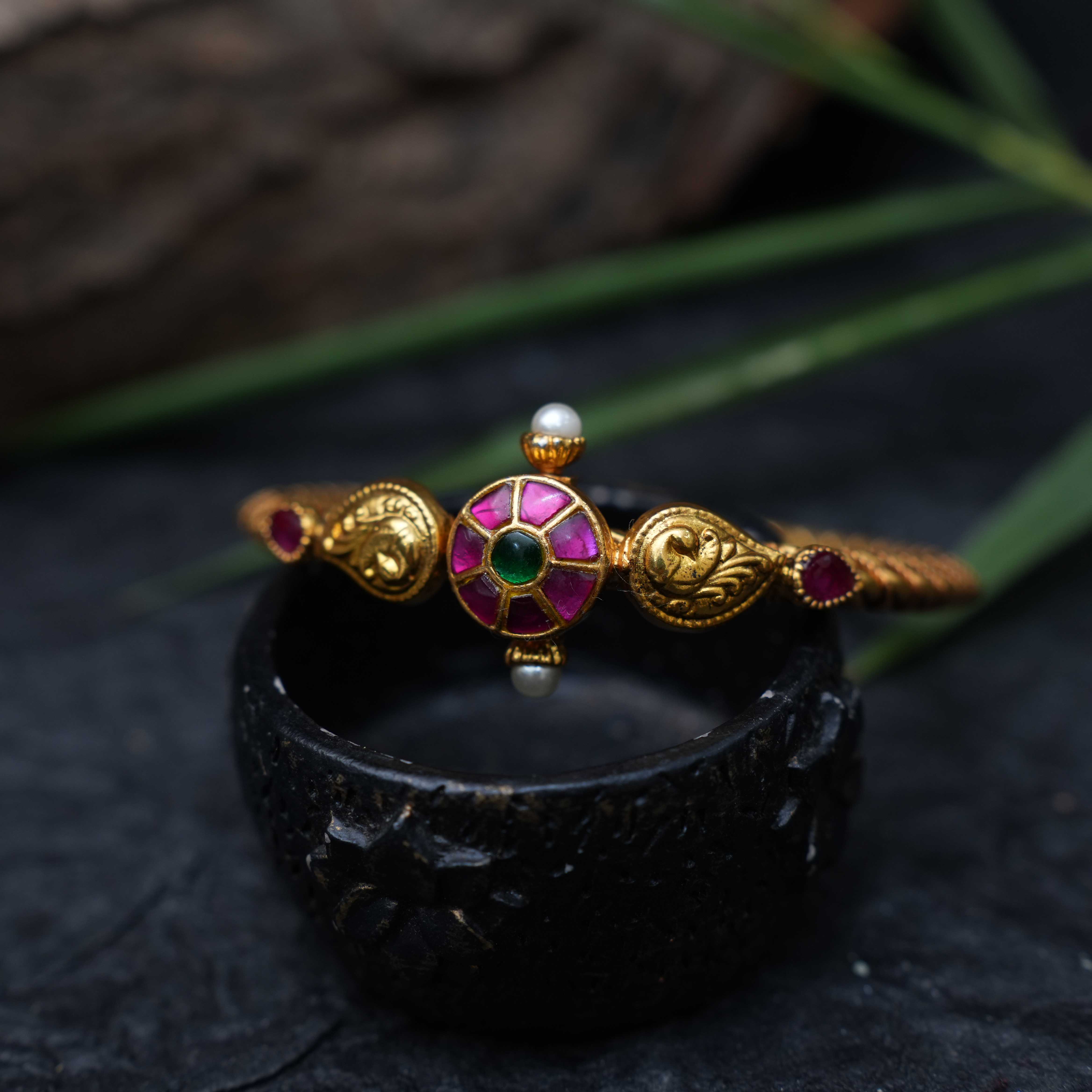 Mia Antique Kada Bangle - Rimli Boutique