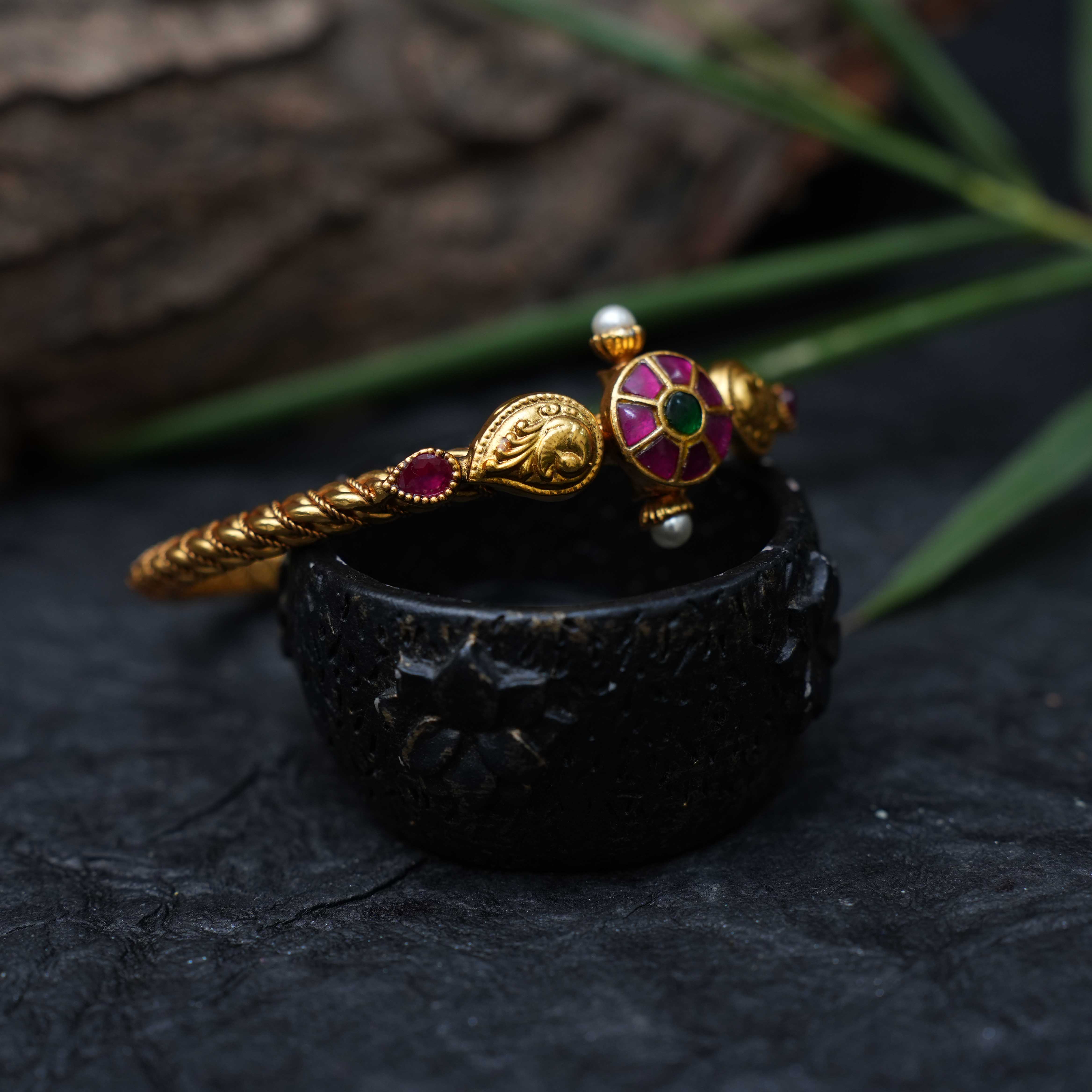 Mia Antique Kada Bangle - Rimli Boutique