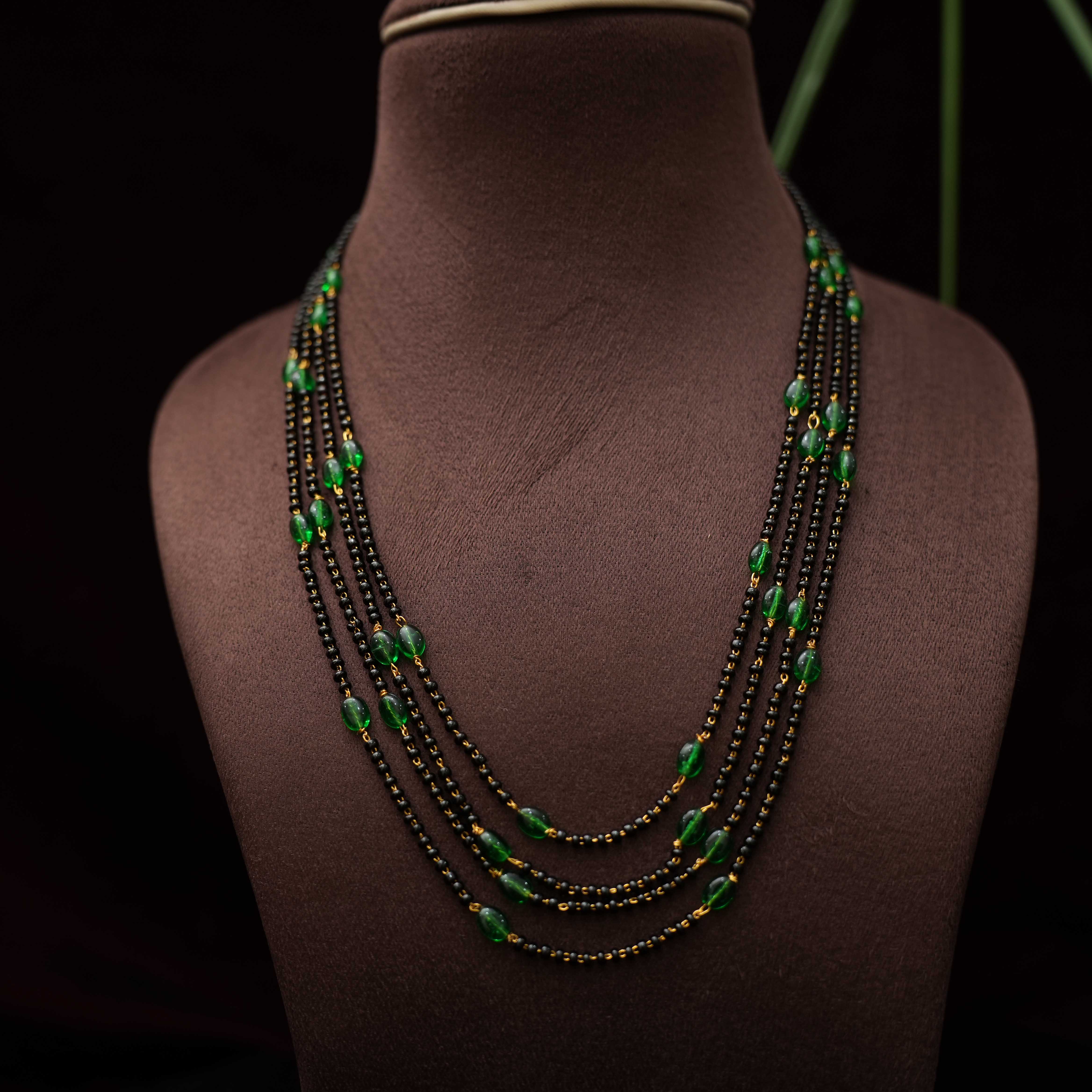Pavni Beaded Necklace - Green - Rimli Boutique