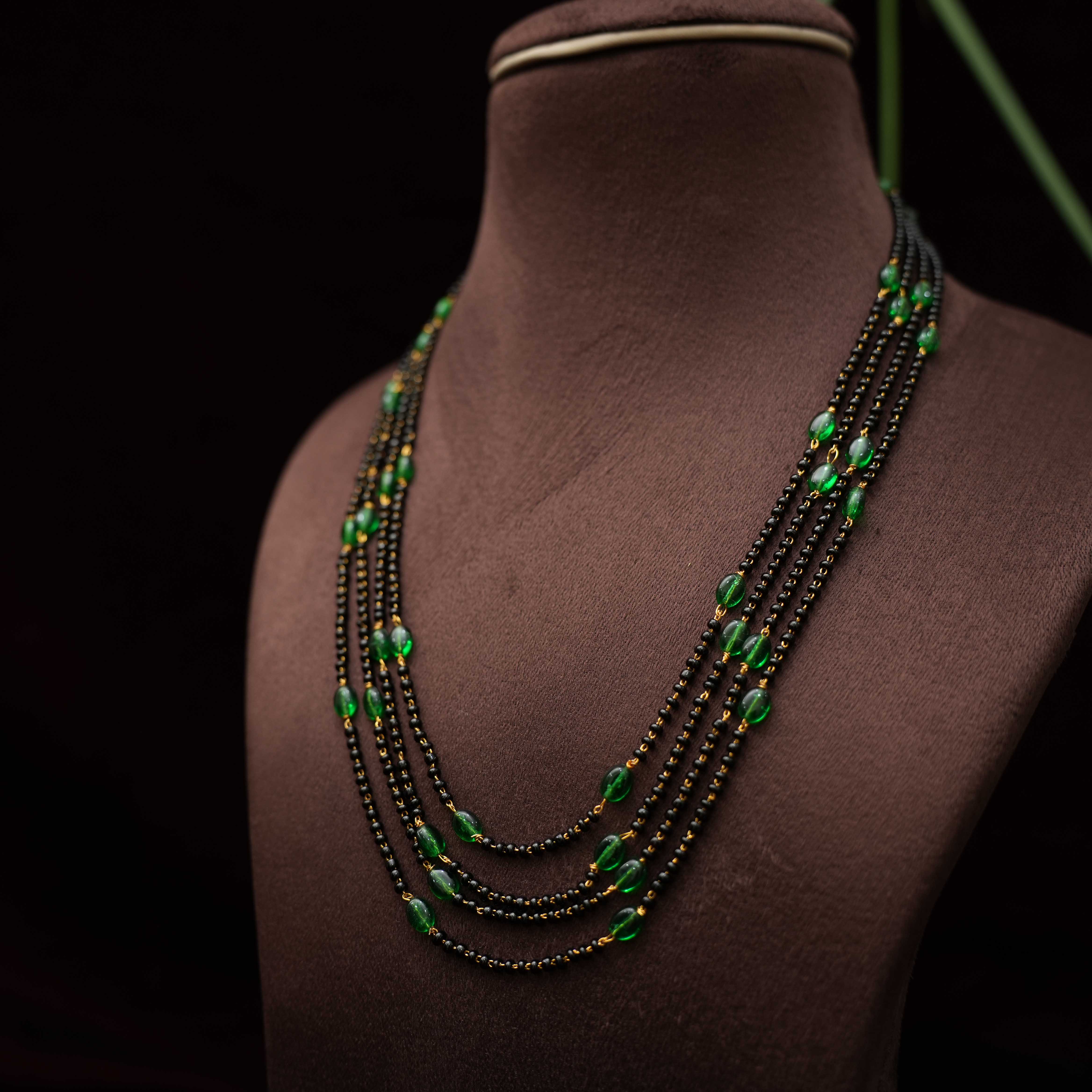 Pavni Beaded Necklace - Green - Rimli Boutique