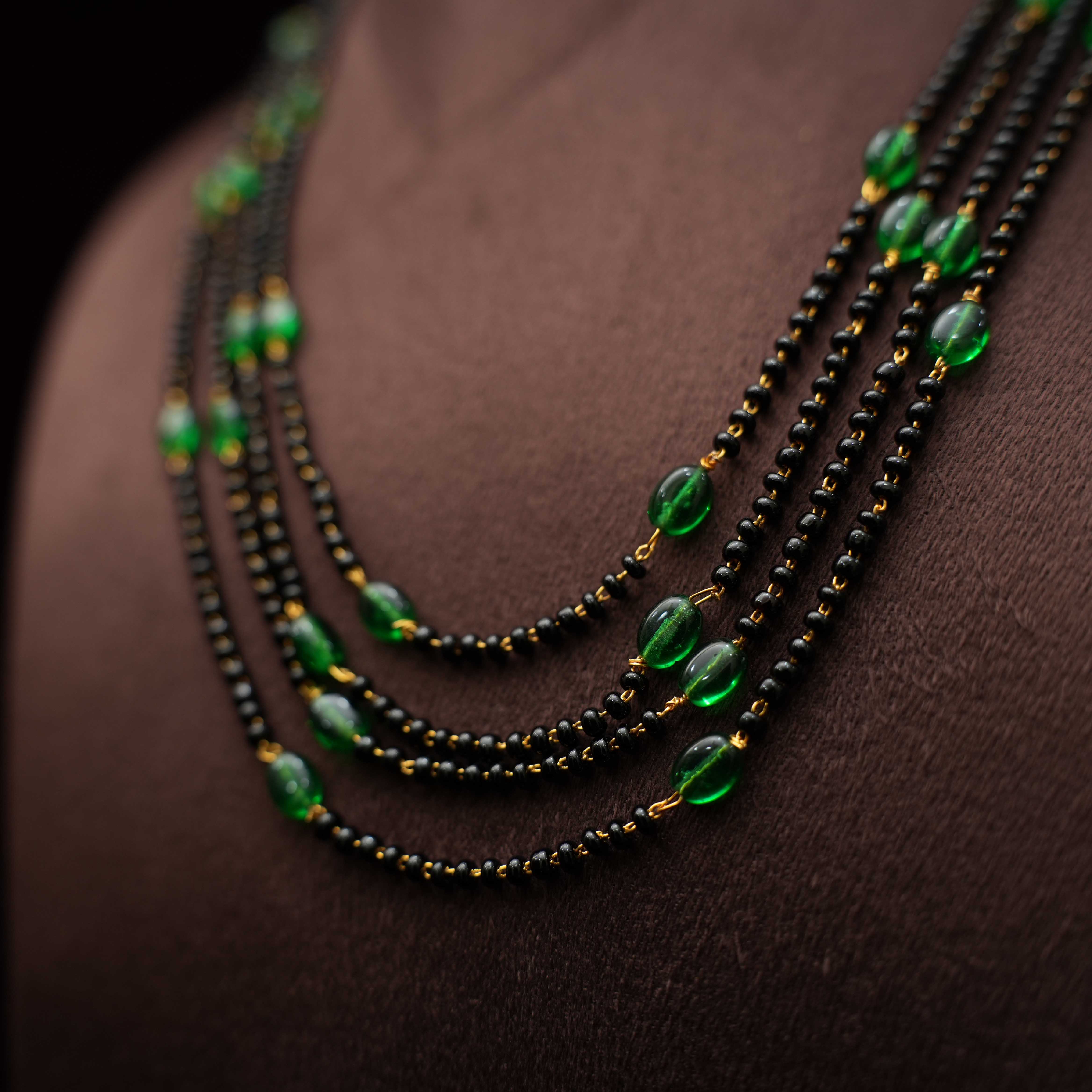 Pavni Beaded Necklace - Green - Rimli Boutique