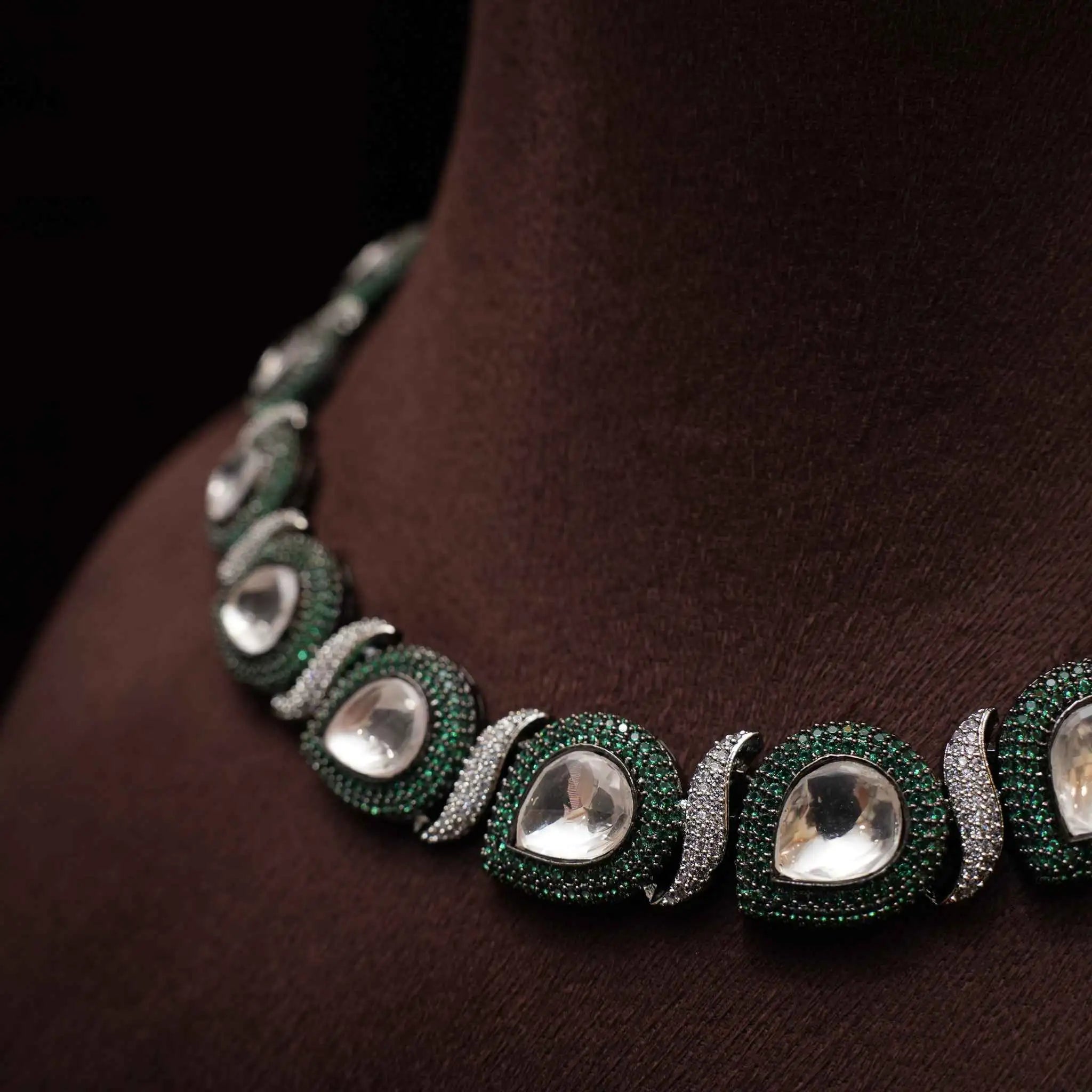 Sadhana Victorian Dual Tone Necklace