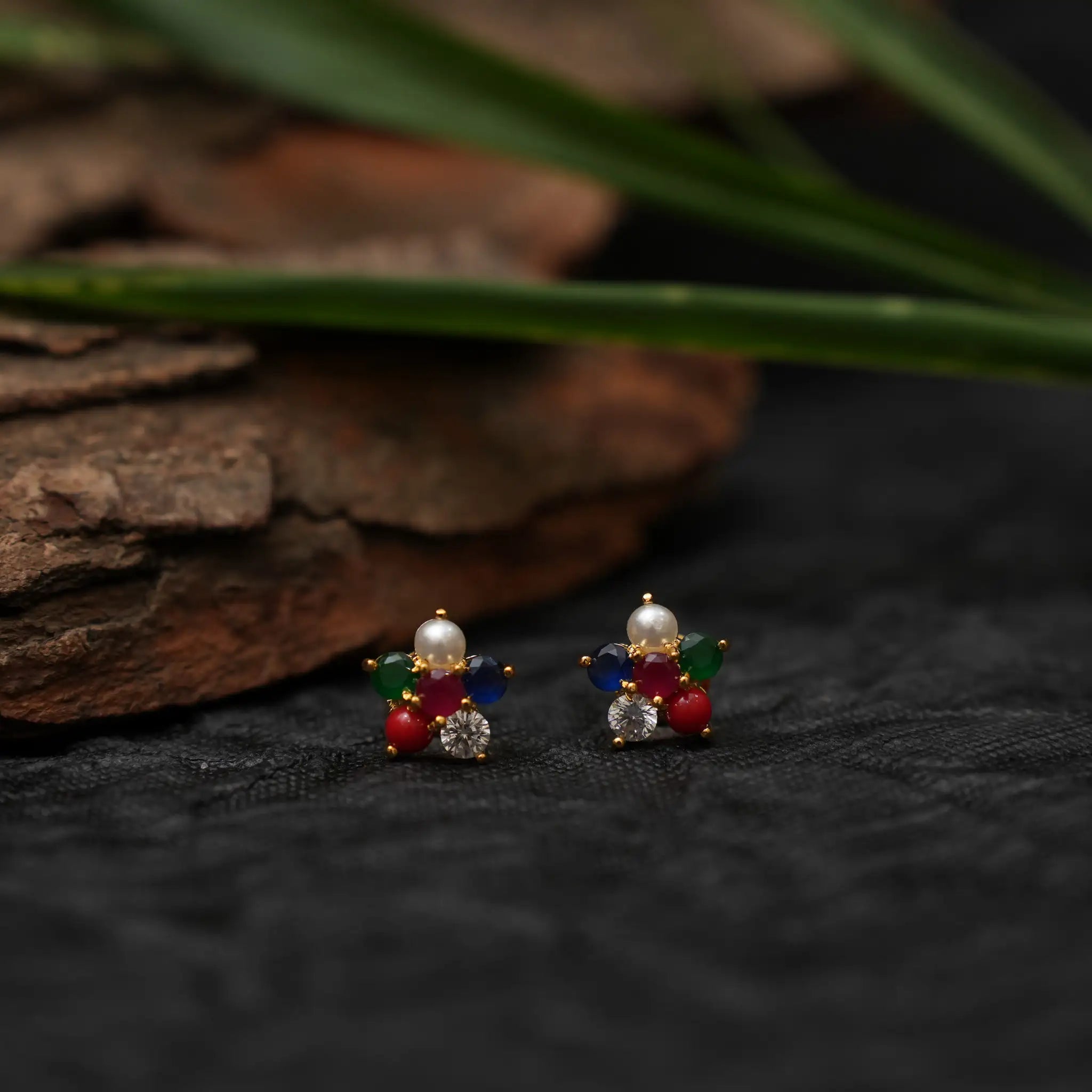 Sage Zircon Ear Stud