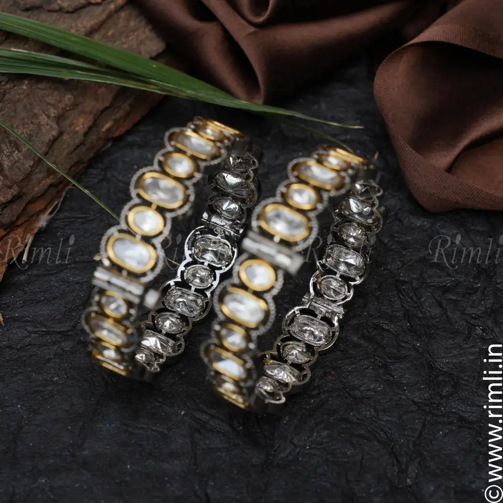 Sahana Victorian Kundan Bangles - Pair