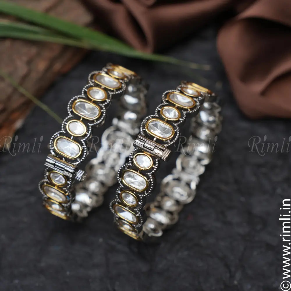 Sahana Victorian Kundan Bangles - Pair