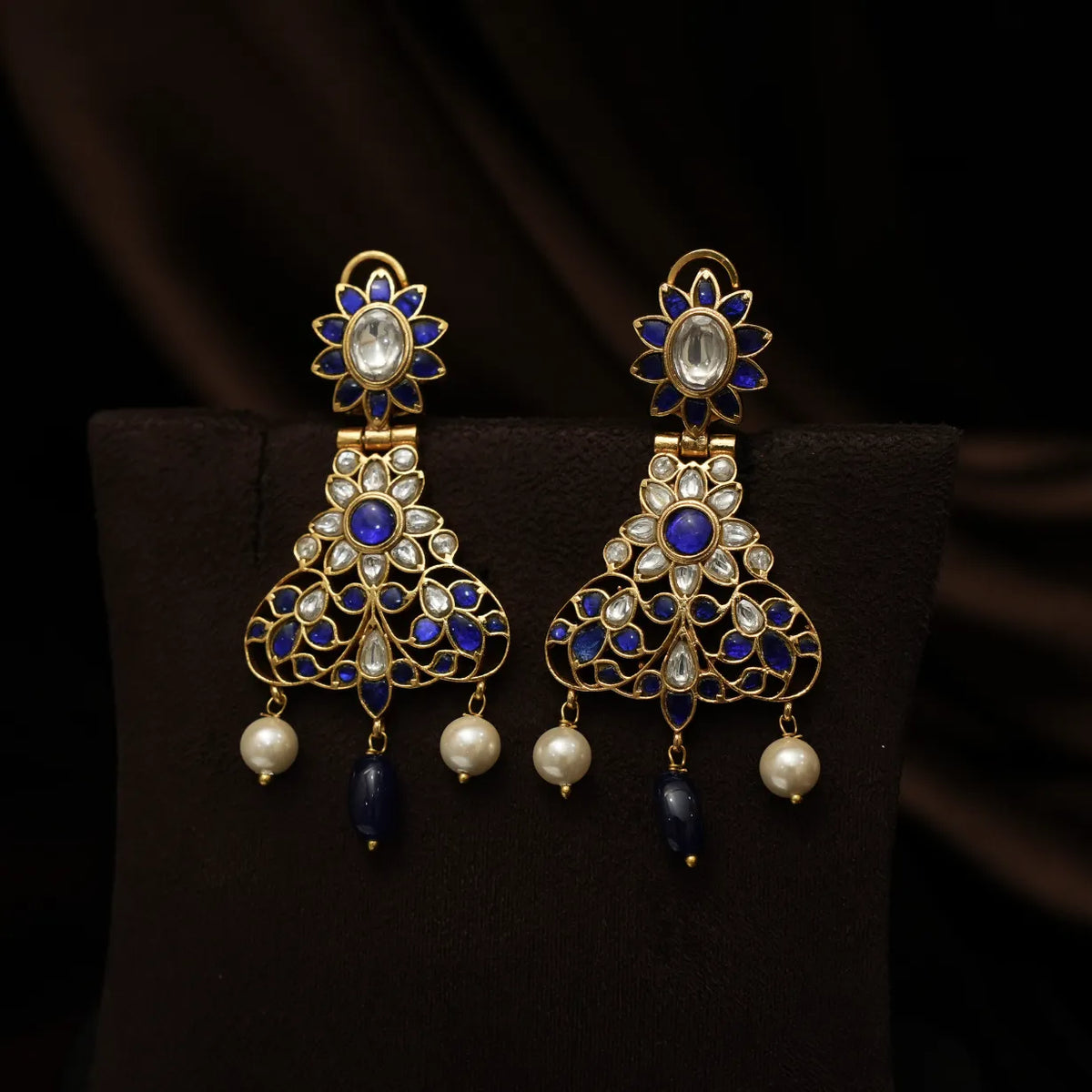 Sahasra Antique Statement Necklace - Blue