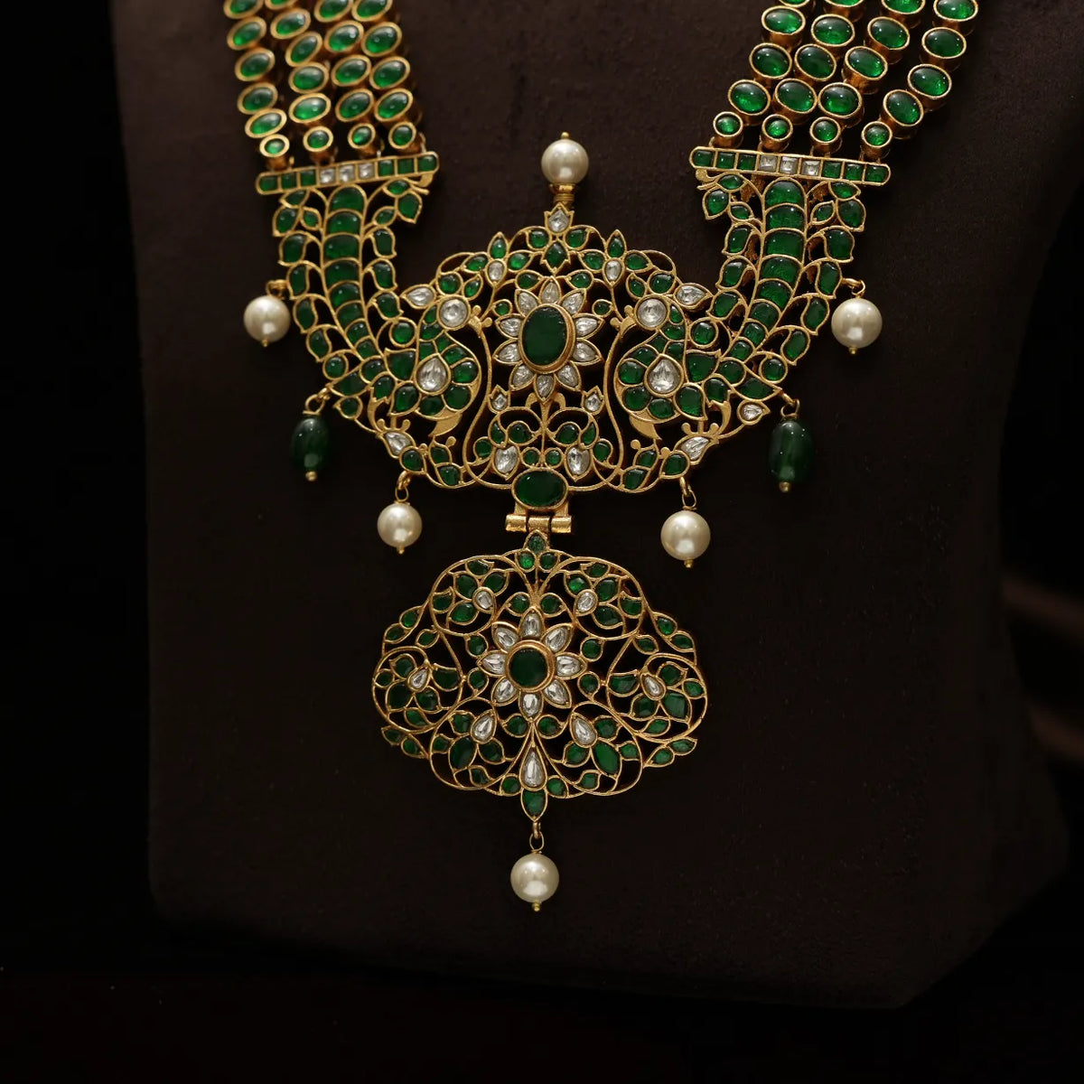 Sahasra Antique Statement Necklace - Green