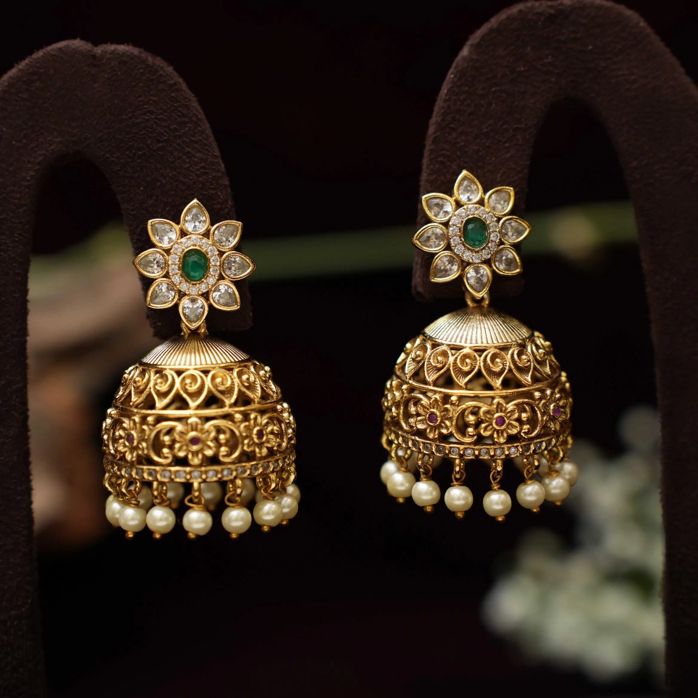 Sahira Antique Jhumka Earrings