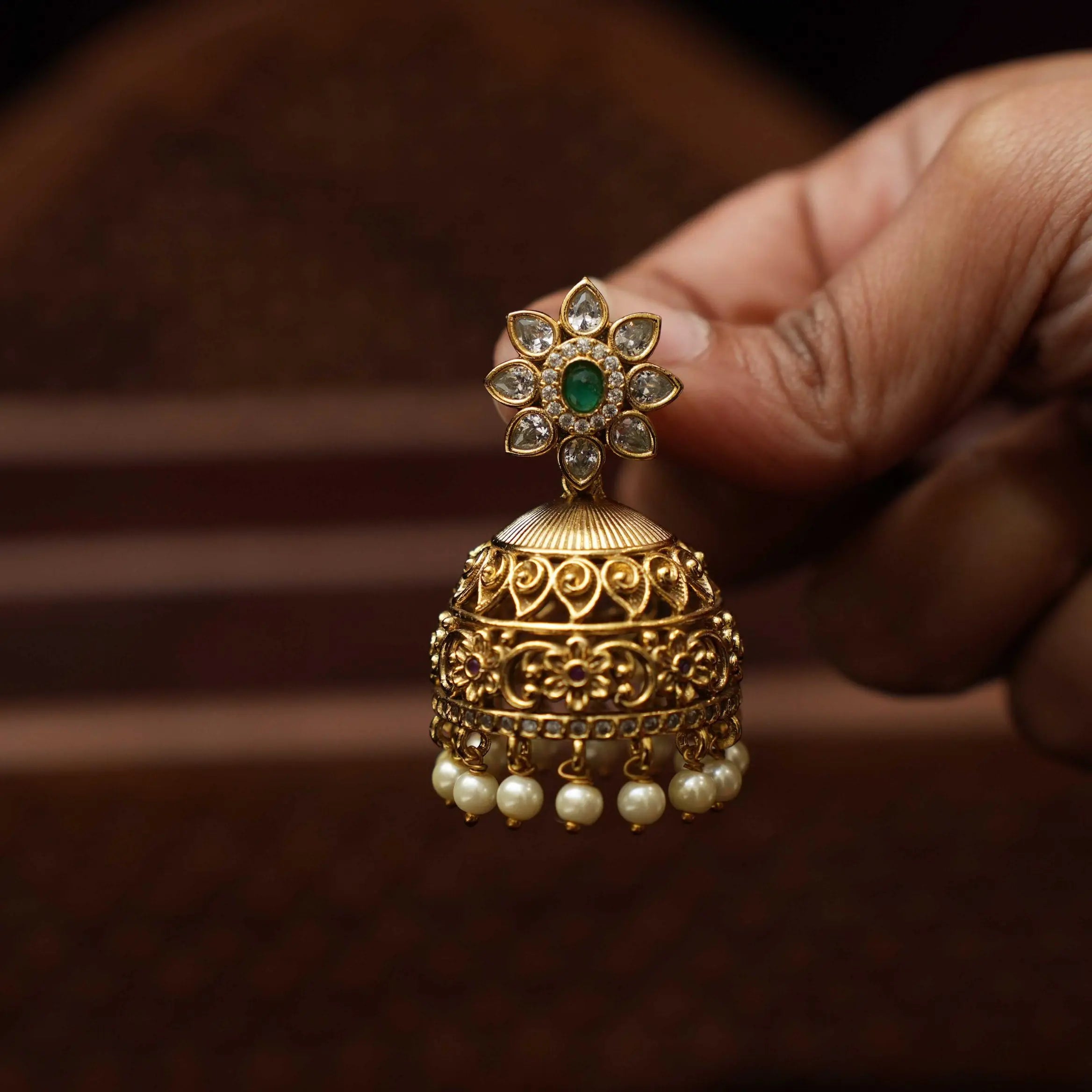Sahira Antique Jhumka Earrings