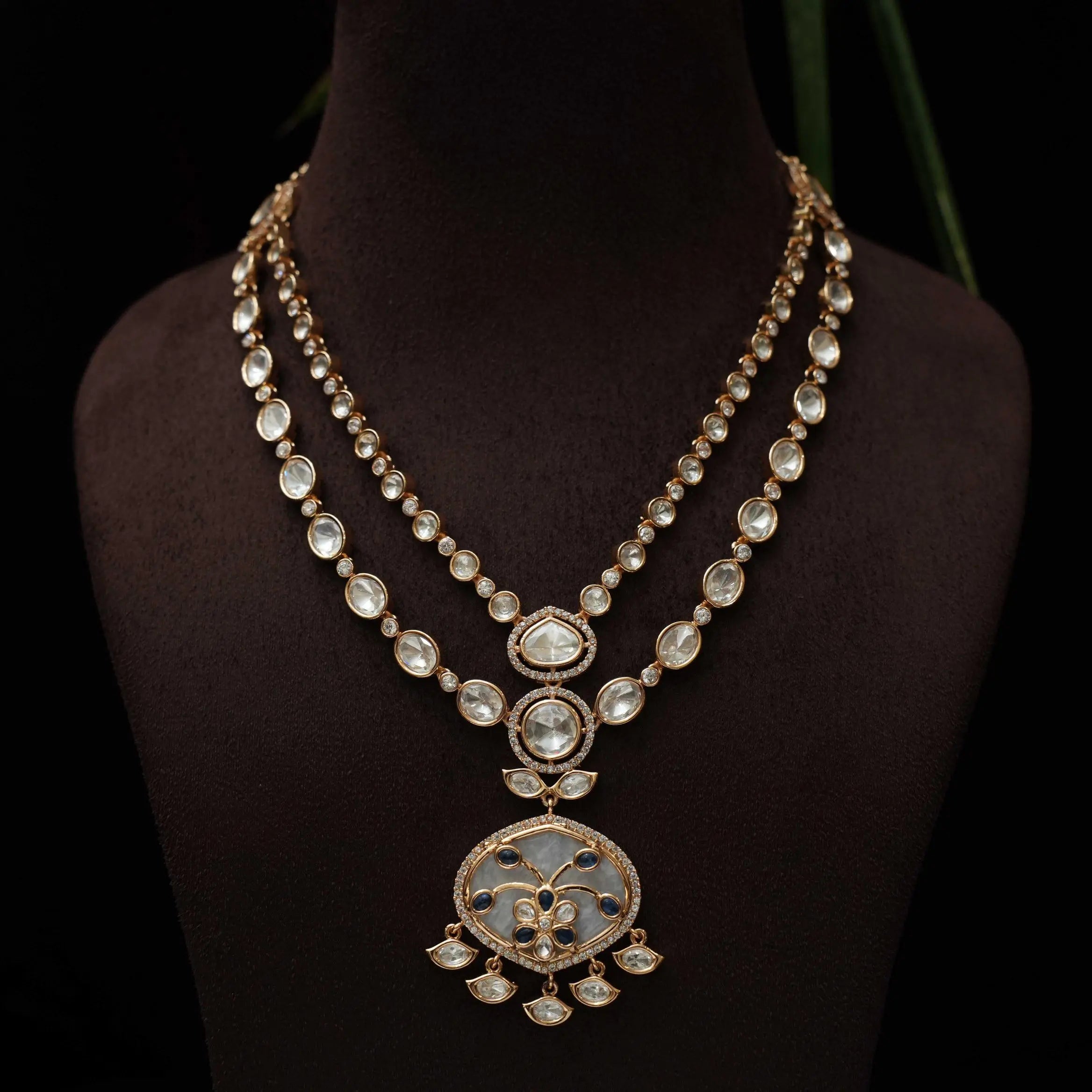 Sajani Polki Necklace - Green