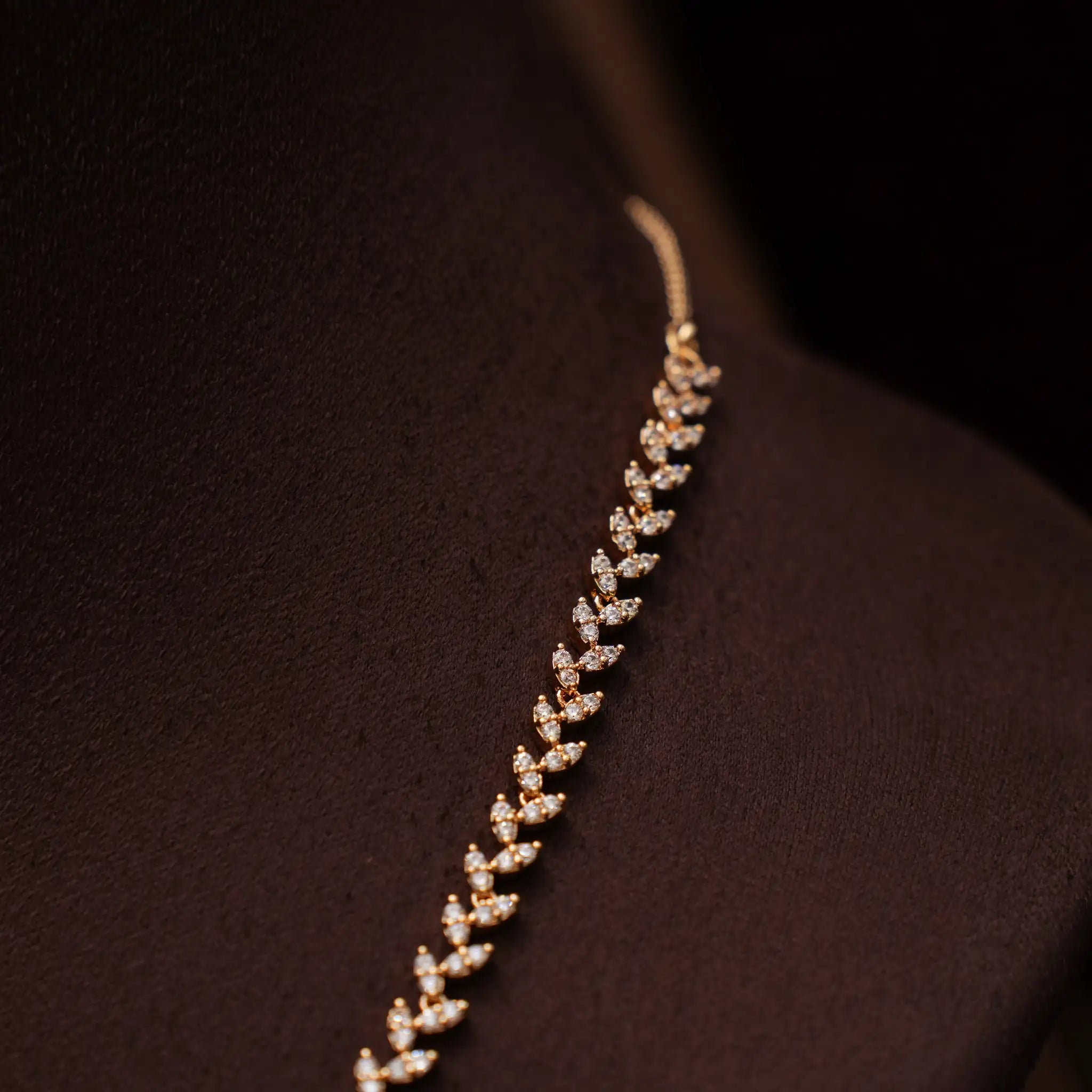 Sakti Zircon Necklace - Long White