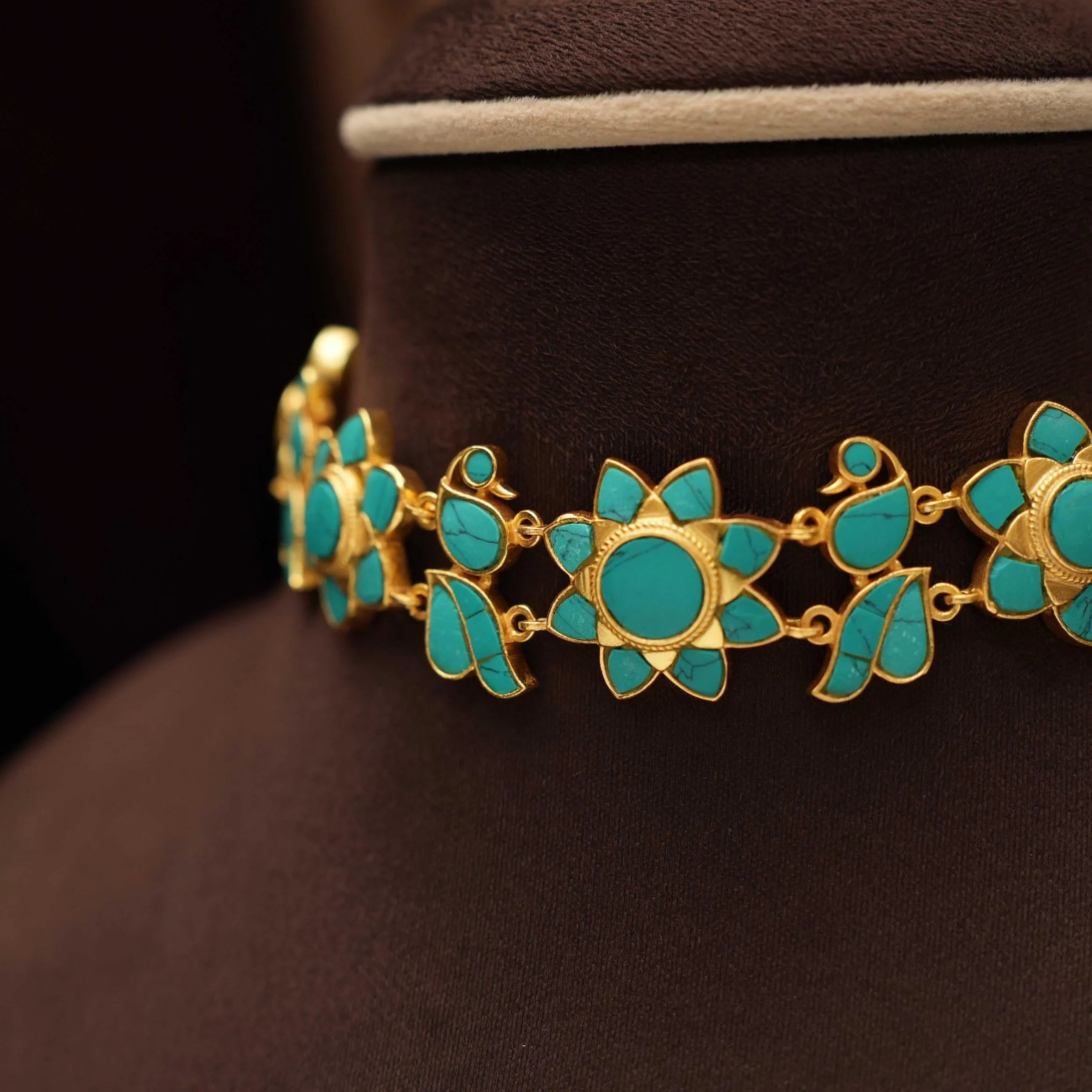 Saloni Turquoise Polki Choker
