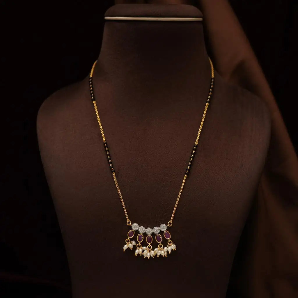 Samayat Silver Mangalsutra Chain