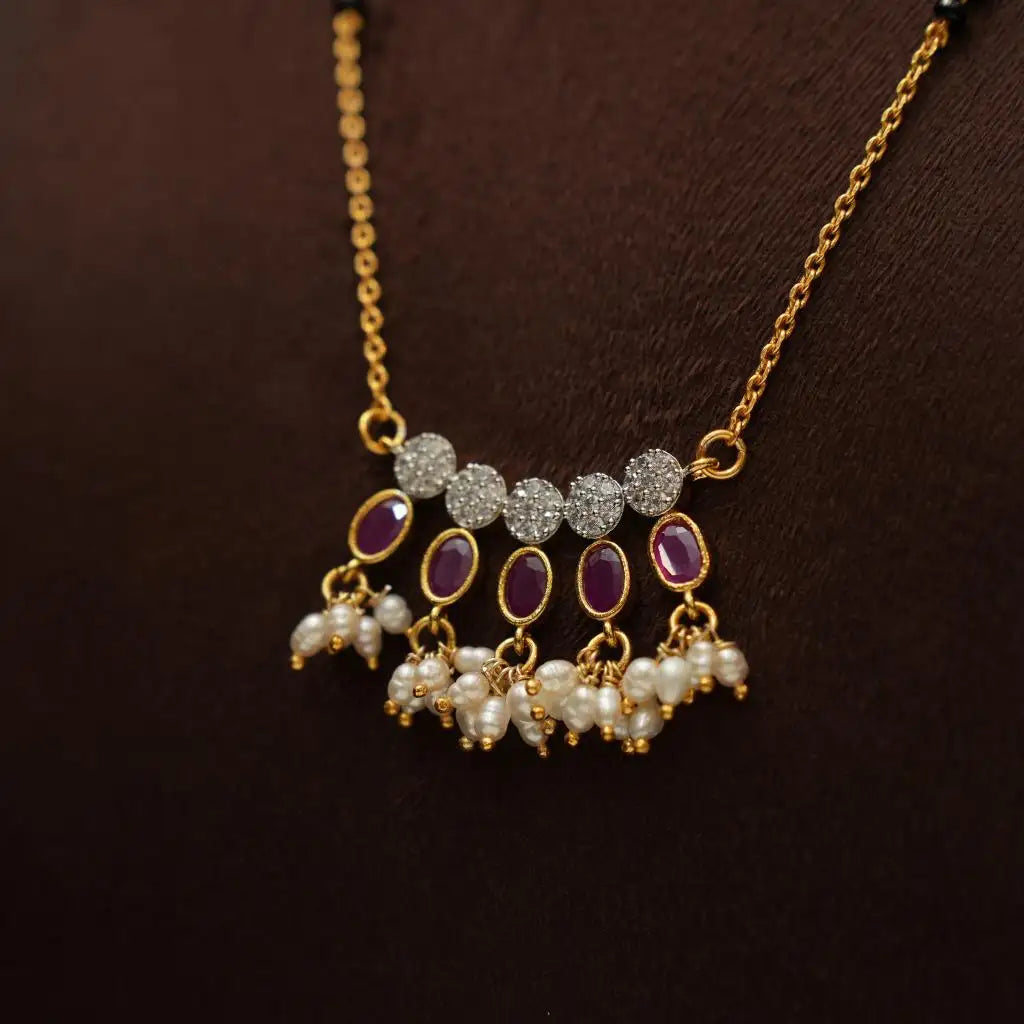 Samayat Silver Mangalsutra Chain