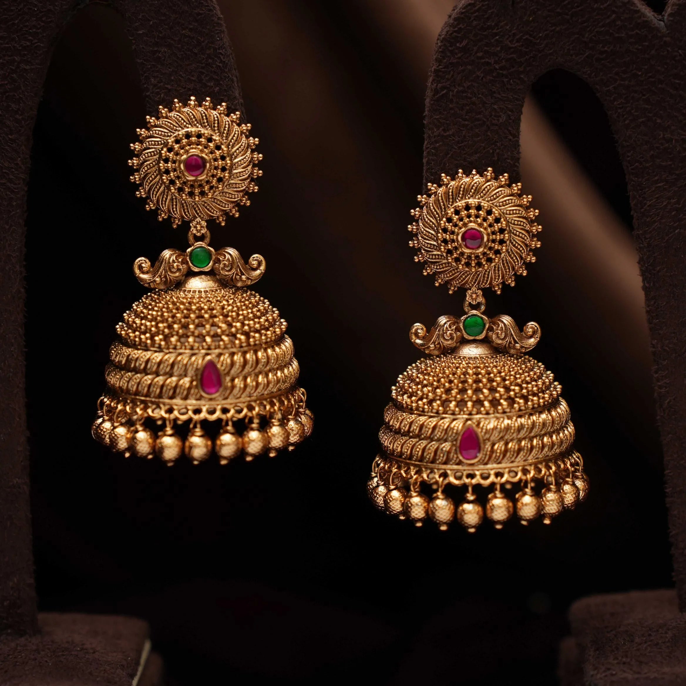 Sanea Antique Jhumka Earrings