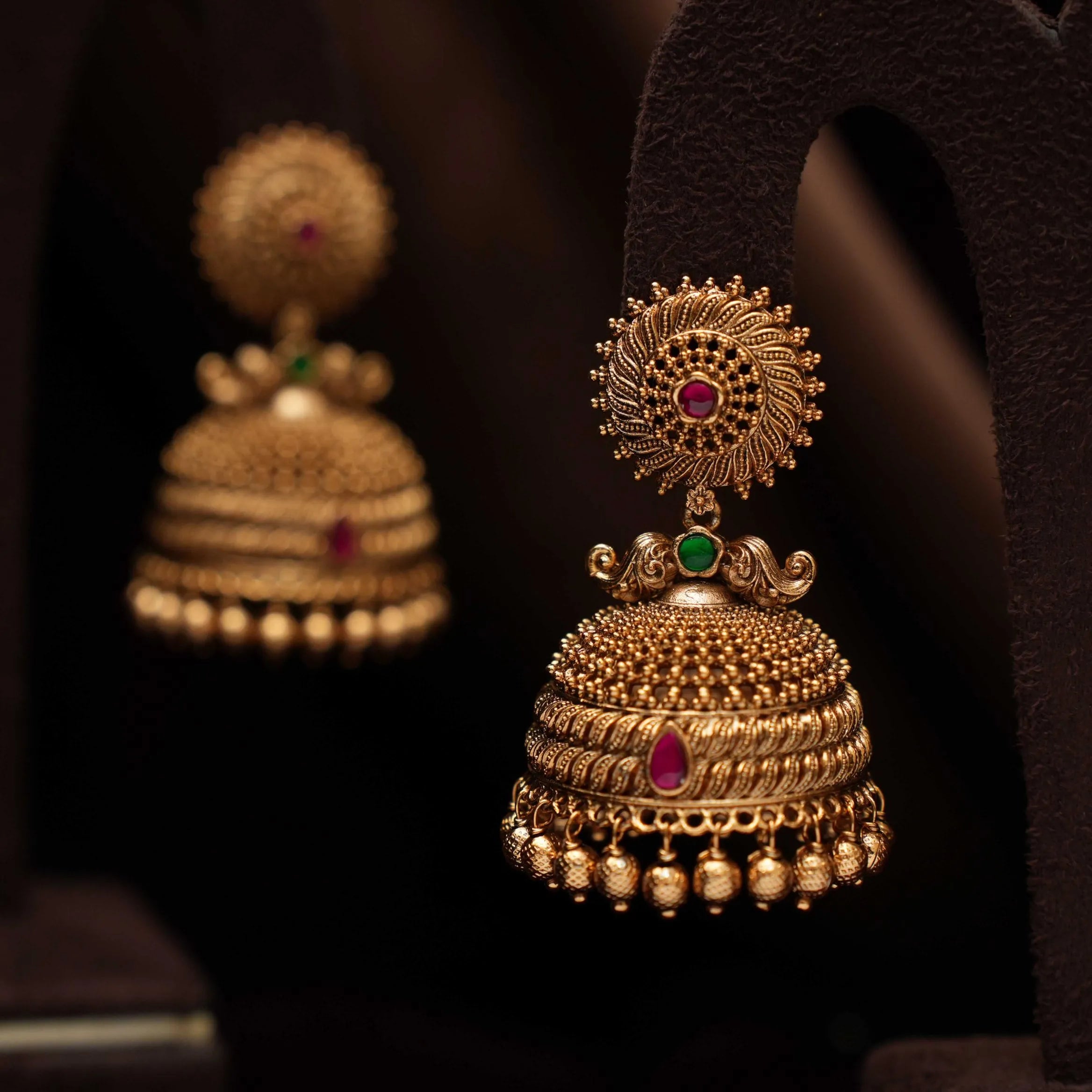 Sanea Antique Jhumka Earrings