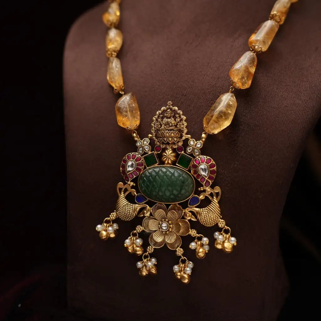 Sanika Antique Beaded Necklace