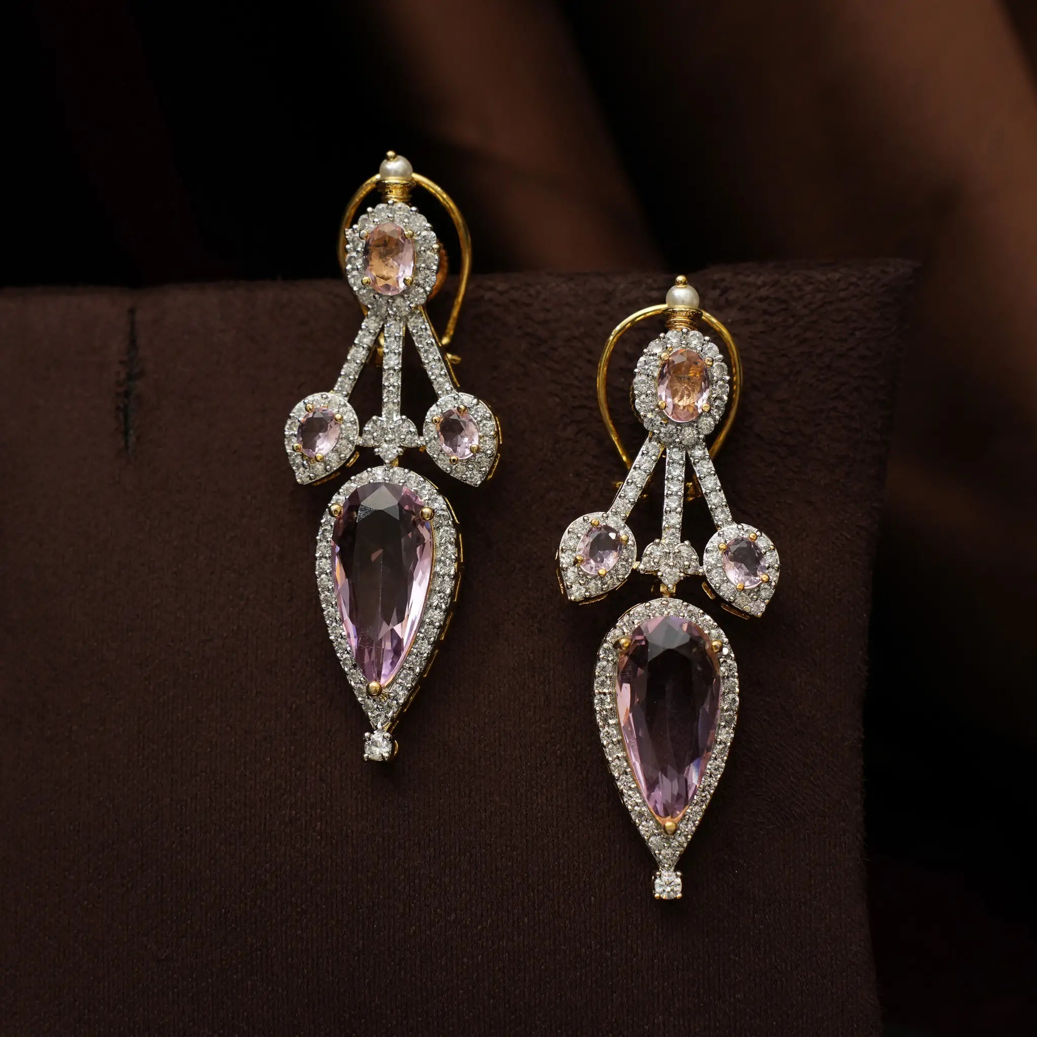 Sanvy Zircon Necklace - Water Pink