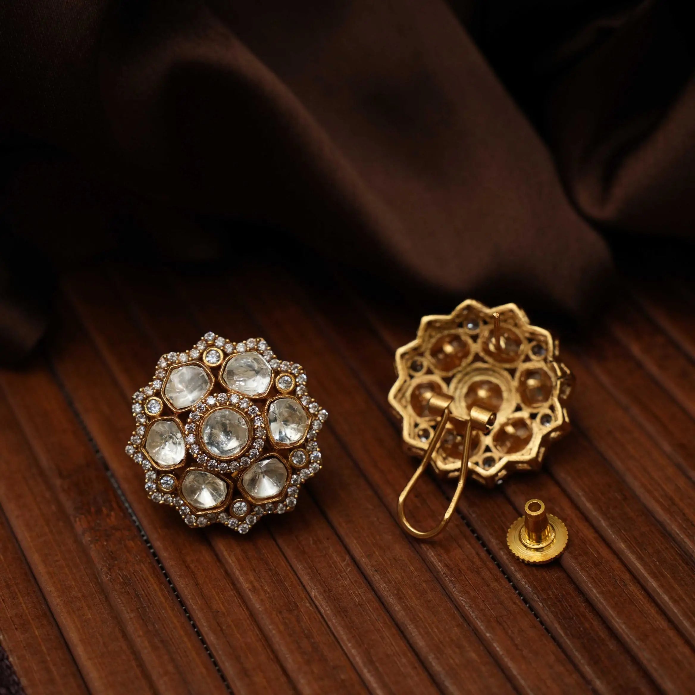 Sanya Polki Ear Stud