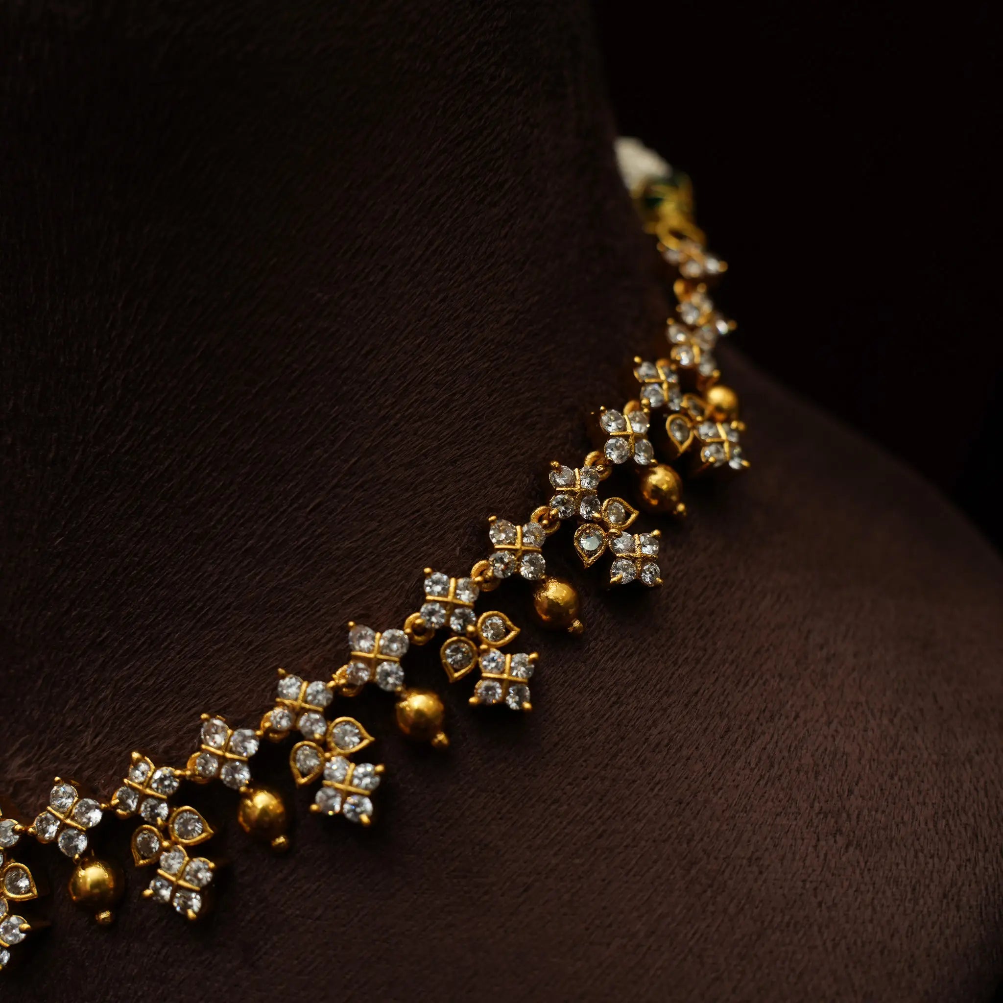 Sanya Zircon Necklace - Green