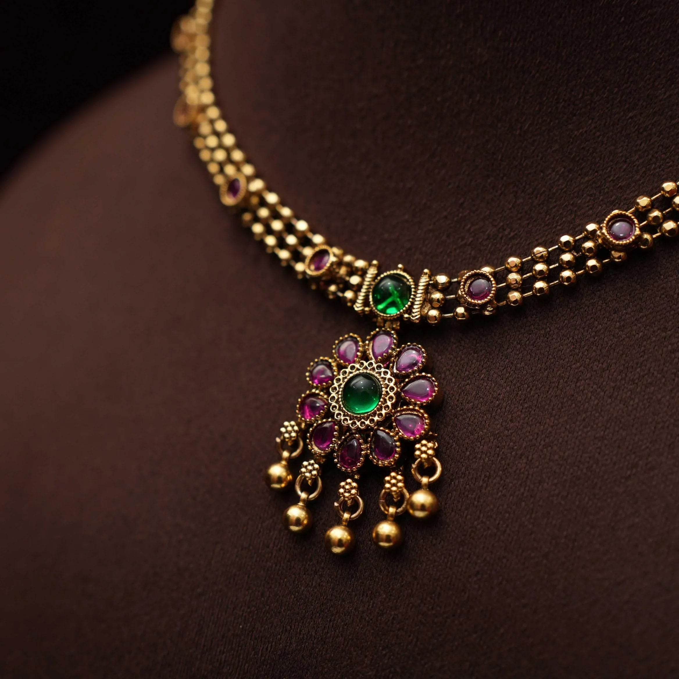 Sarika Antique Attigai Necklace