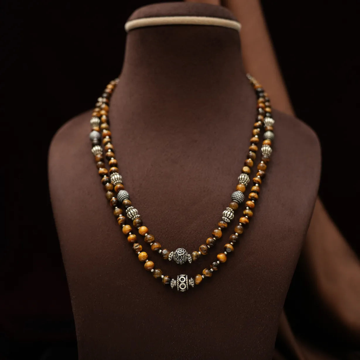Sarisha Beaded Necklace - Brown
