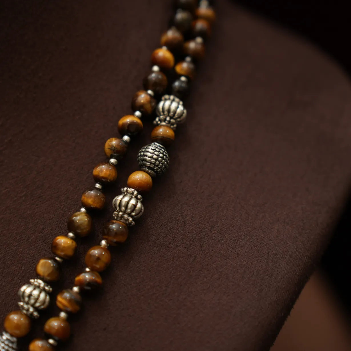 Sarisha Beaded Necklace - Brown