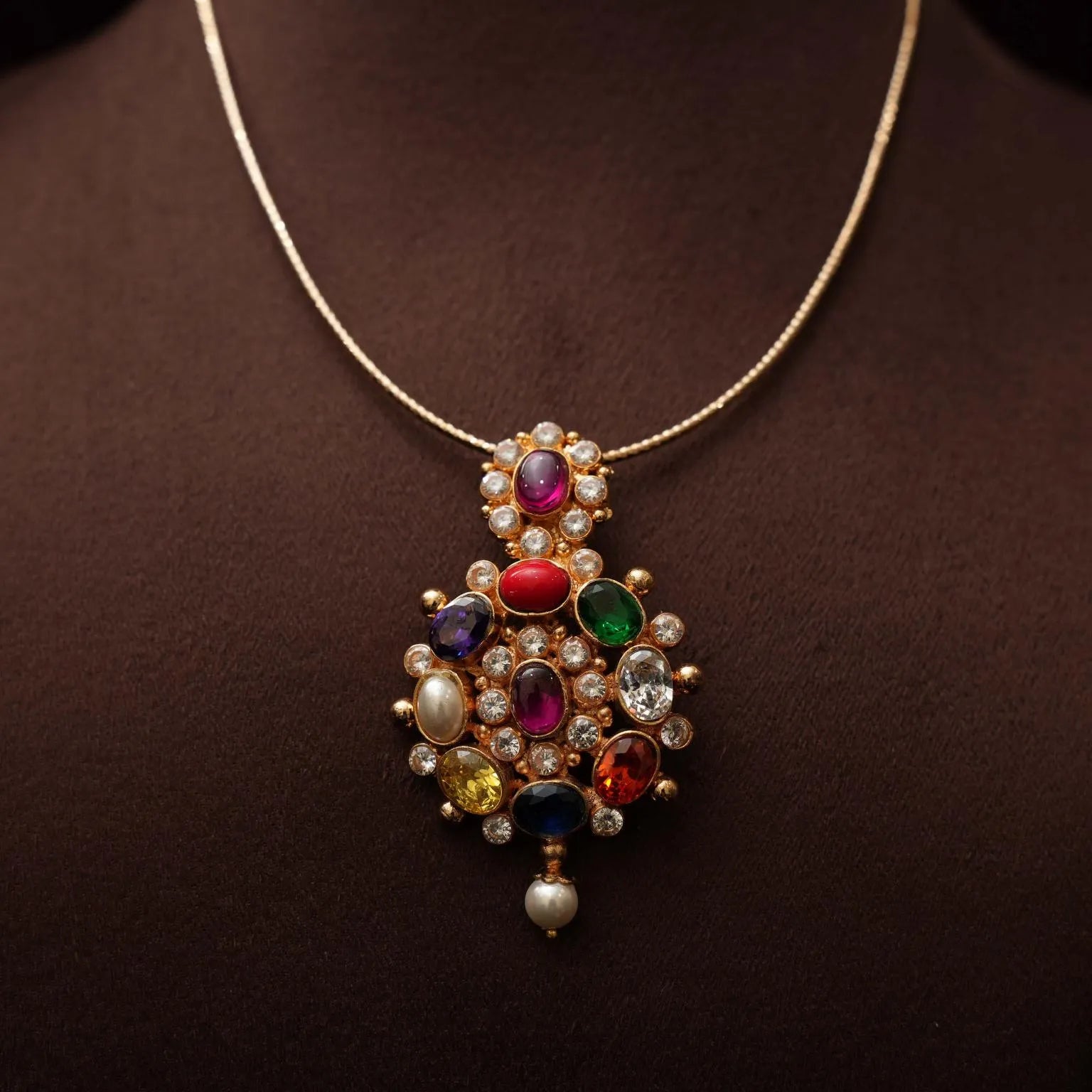 Sati Navaratna Hasli Necklace - Rimli Boutique