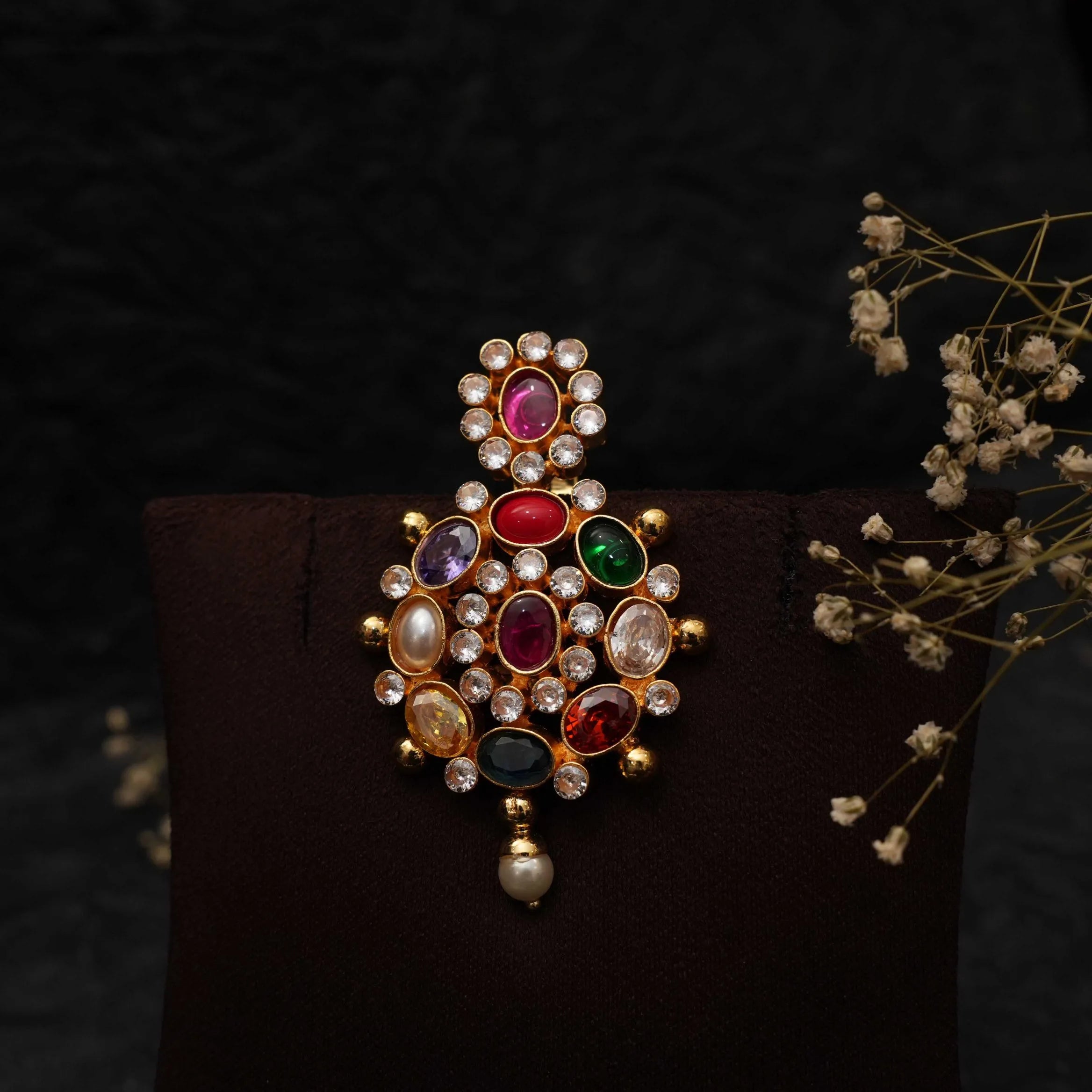 Sati Navaratna Pendant