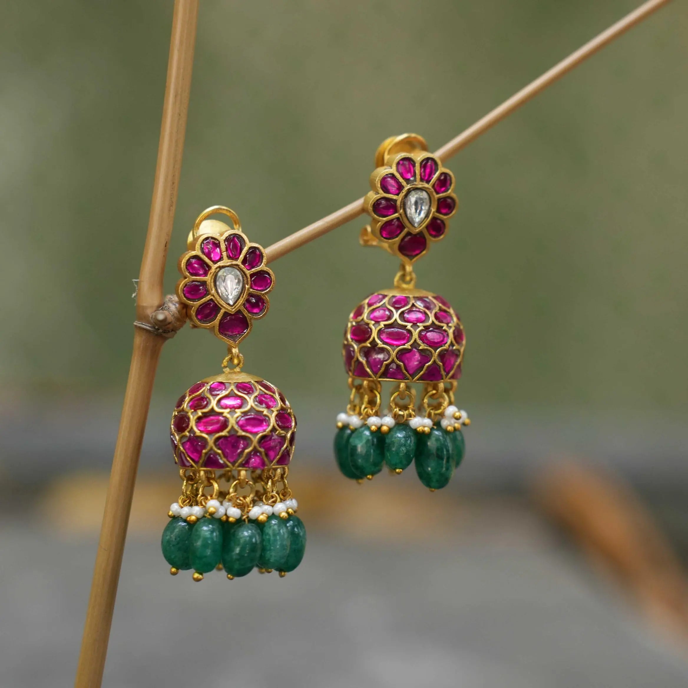 Satya Polki Jhumka Earrings